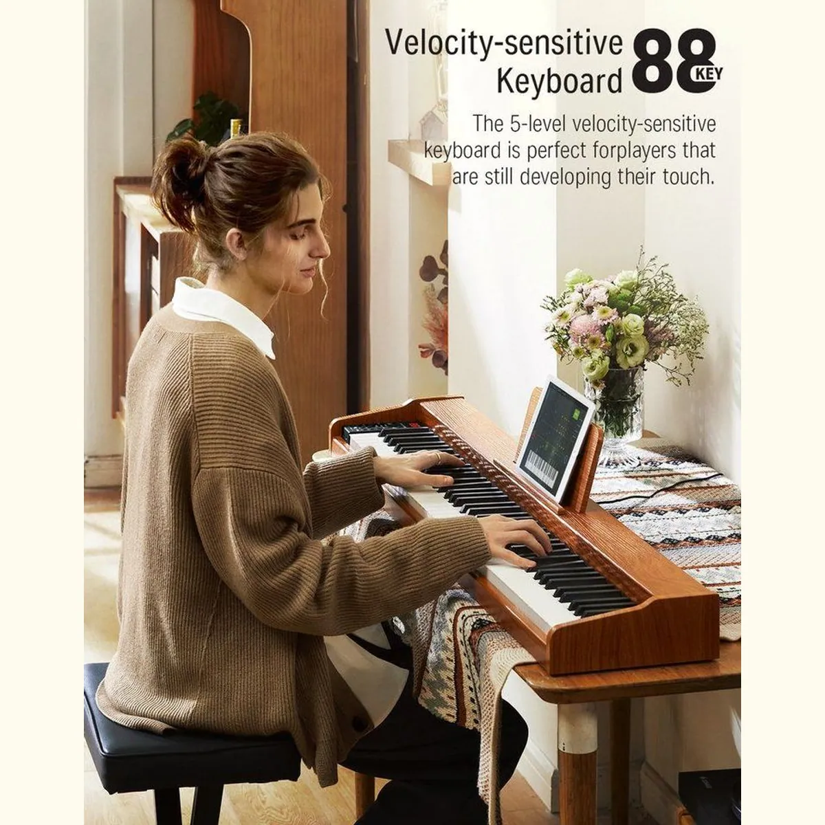 Donner DEP-1S Digitalpiano, 88 halbgewichtete Tasten, vielseitige Funktionen 2