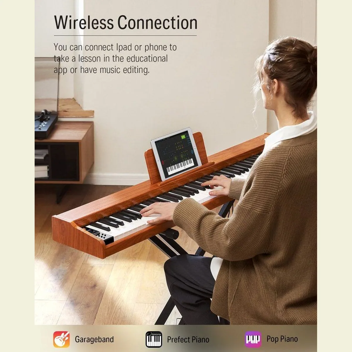 Donner DEP-1S Digitalpiano, 88 halbgewichtete Tasten, vielseitige Funktionen 5