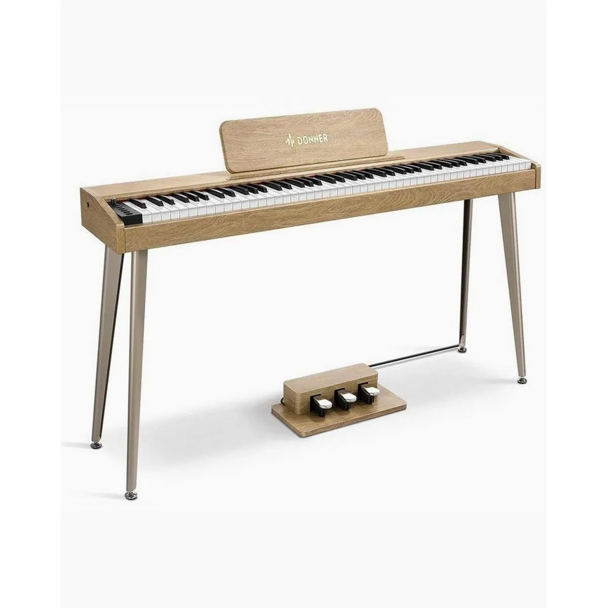 Donner DDP-60 Digitalpiano, 88 halbgewichtete Tasten, 128 Stimmen, 83 Rhythmen