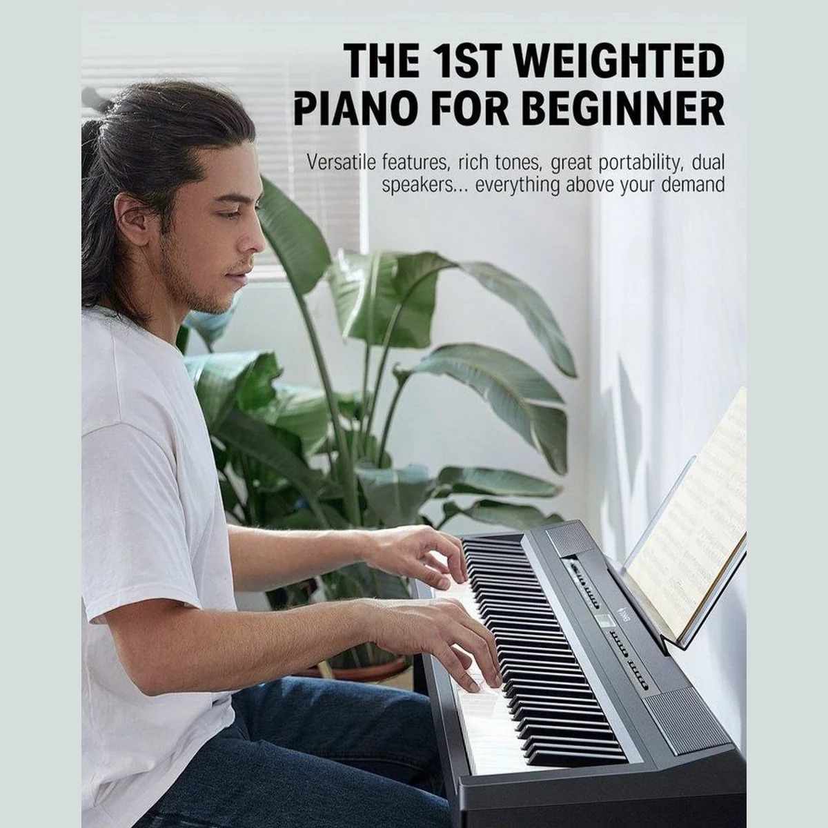 Donner DEP-20 Digitalpiano, 88 gewichtete Tasten, vielseitige Funktionen 4