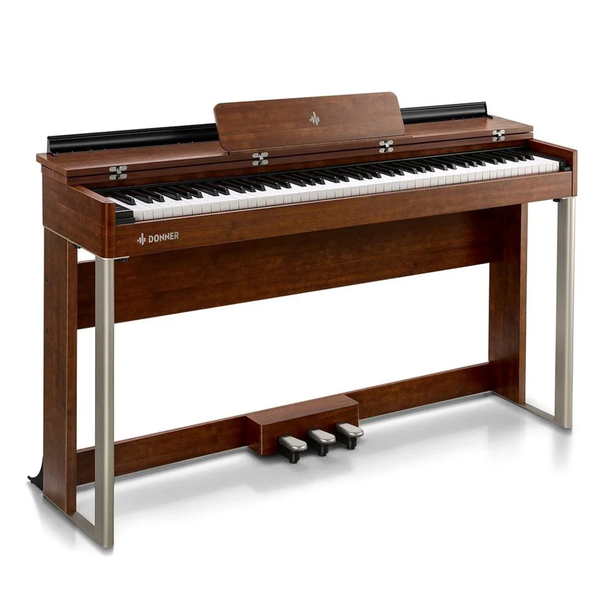 Donner DDP-200 Digitalpiano, 88 gewichtete Tasten, Bluetooth MIDI, Holzgehäuse