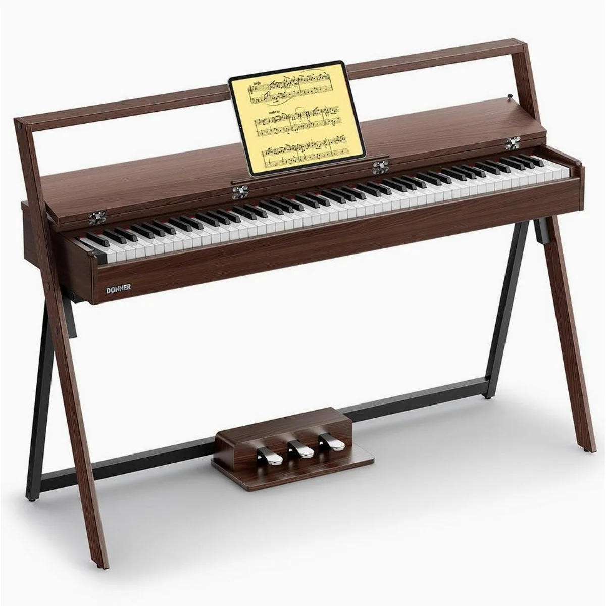 Donner R300 Digitalpiano, 88 gewichtete Tasten, Dual-Bluetooth, 3-Pedal-Funktion