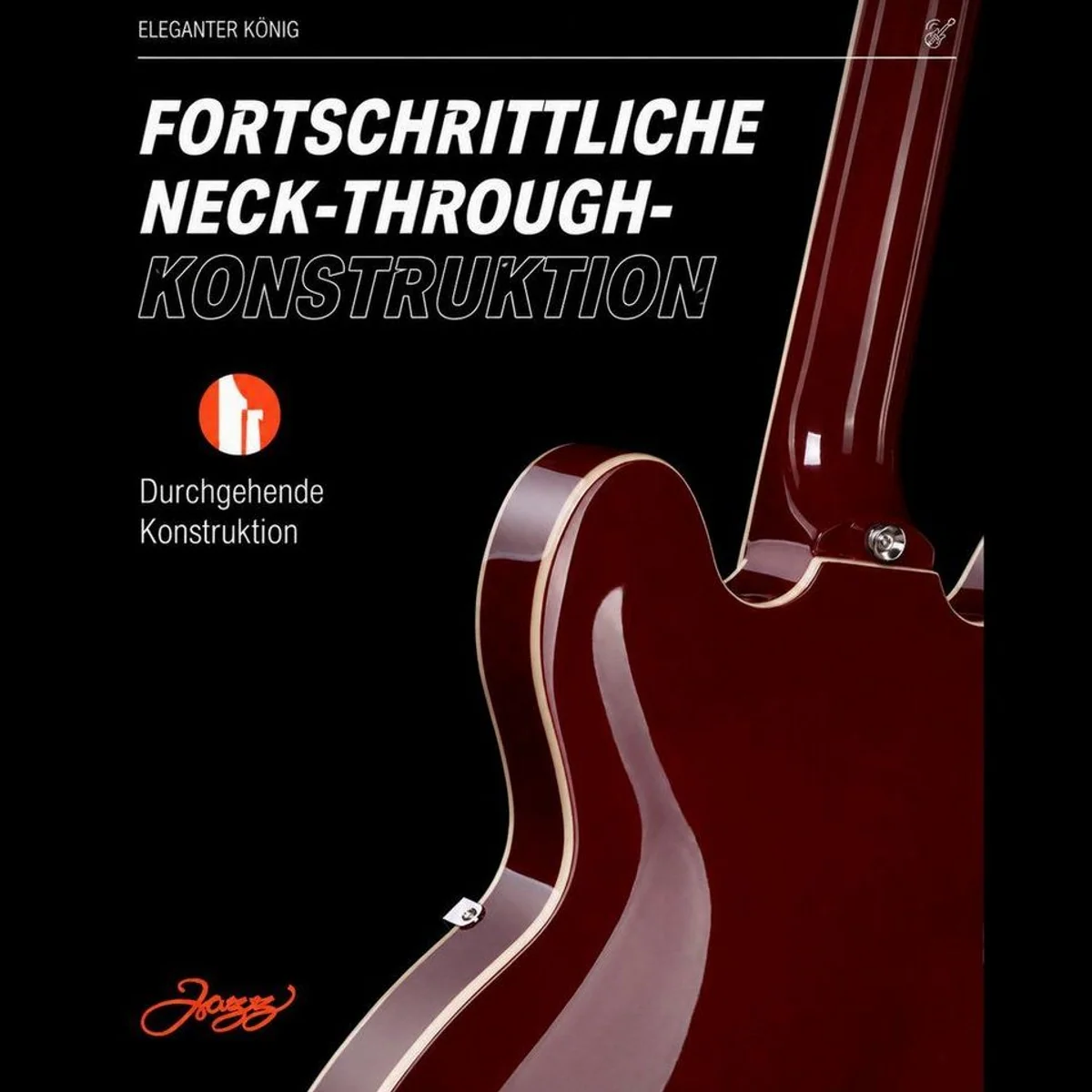 Donner DJP-1000 Semi-Hollow E-Gitarre, 70er-Jahre Sound, Zwei Humbucker mit Coil-Split 4
