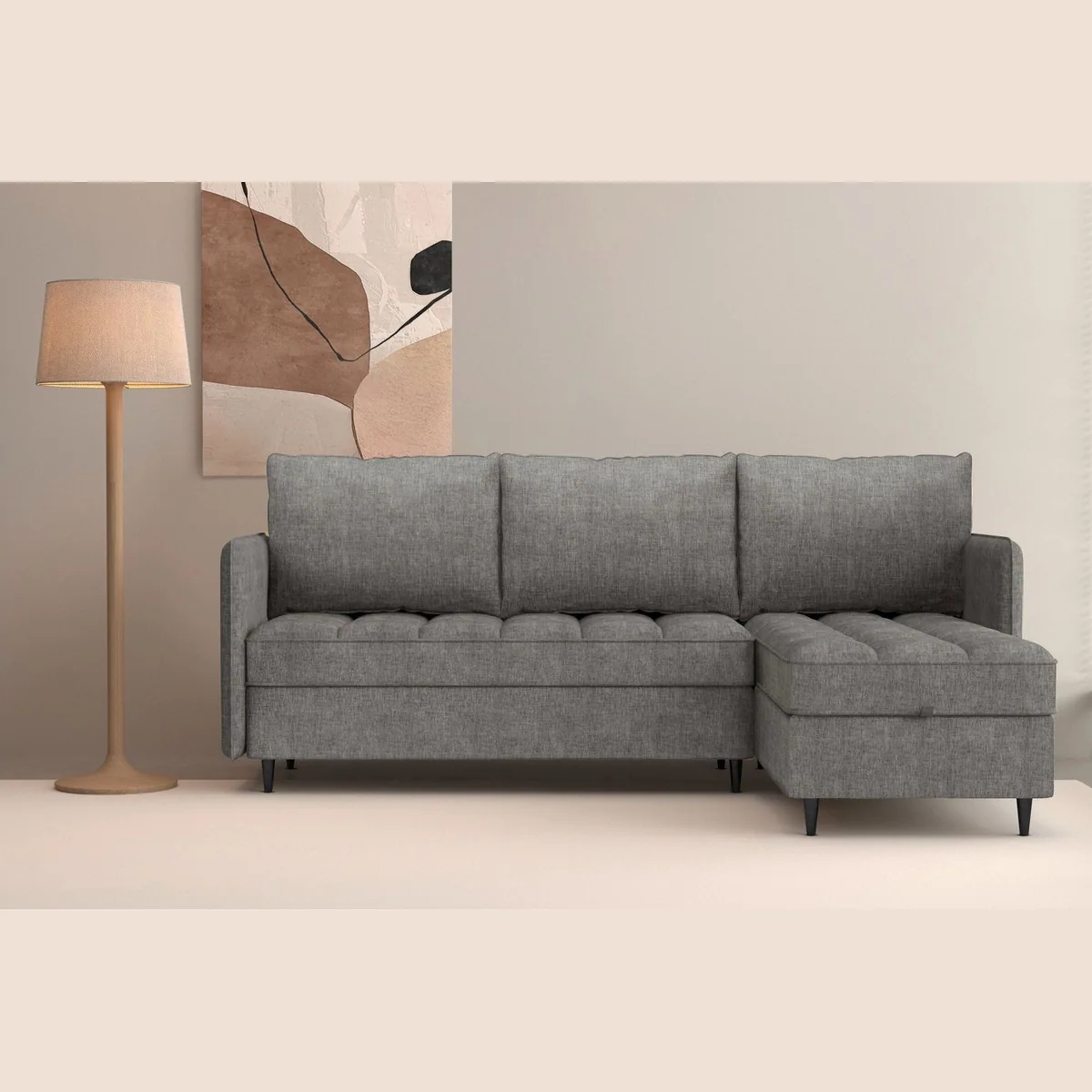 Dorel Home Ecksofa LINDHUS, Chenille, L-Form, vielseitig verstellbar 2