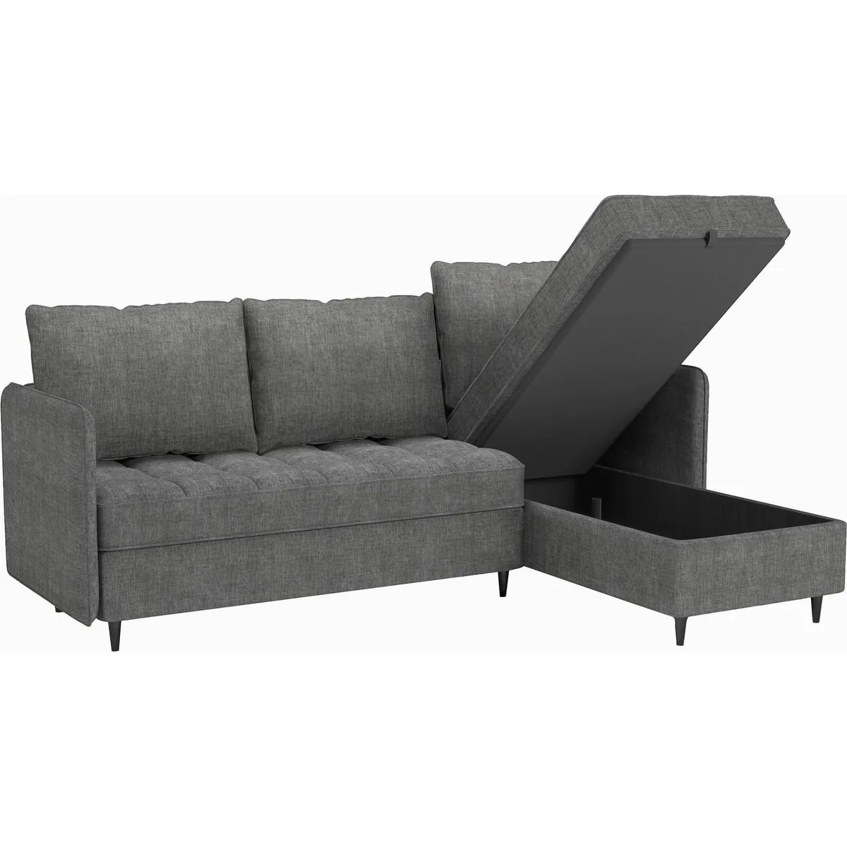 Dorel Home Ecksofa LINDHUS, Chenille, L-Form, vielseitig verstellbar 5