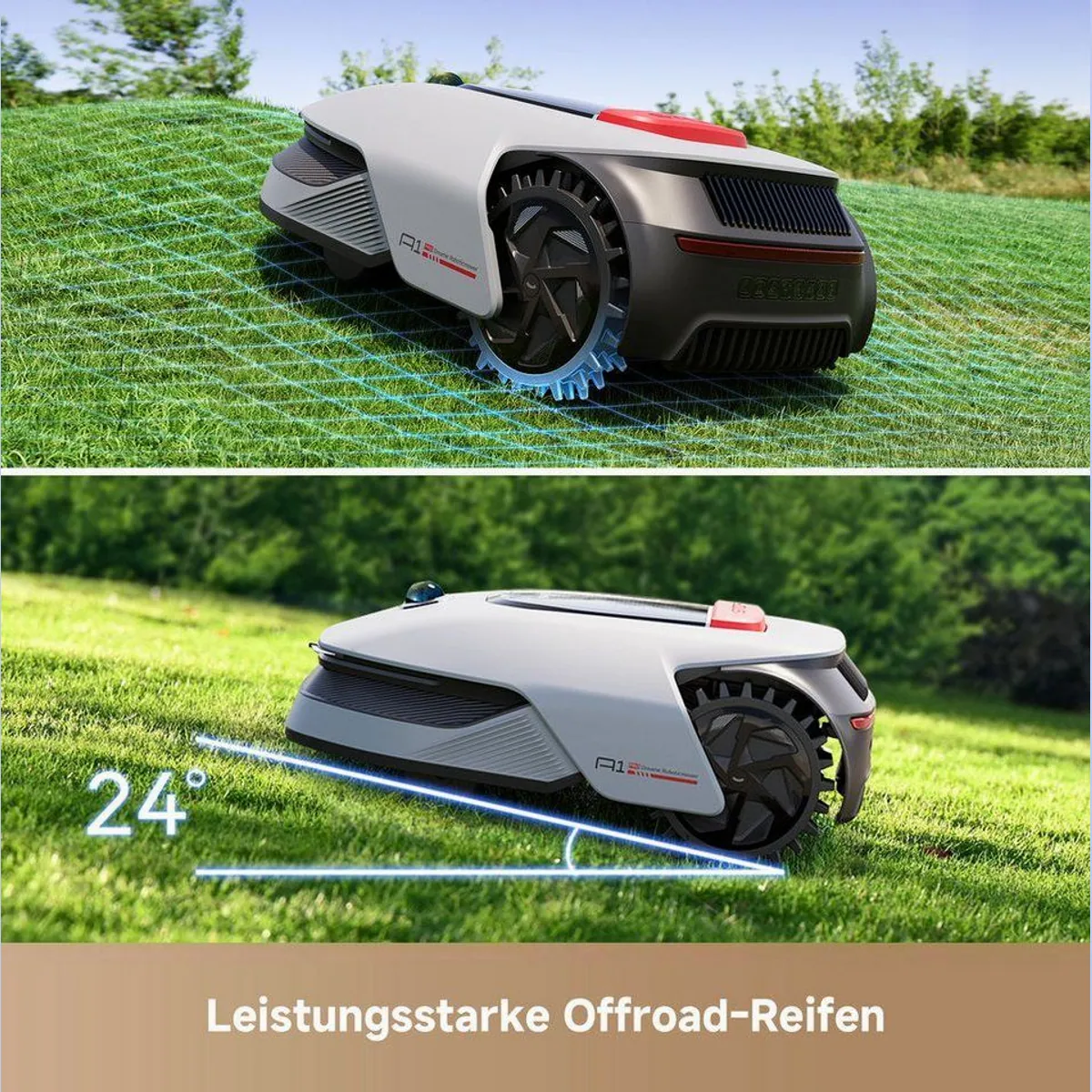 Dreame Mower A1 Pro Rasenmähroboter, präzise Navigation, duales Kartenmanagement, U-förmige Mähstrategie 5