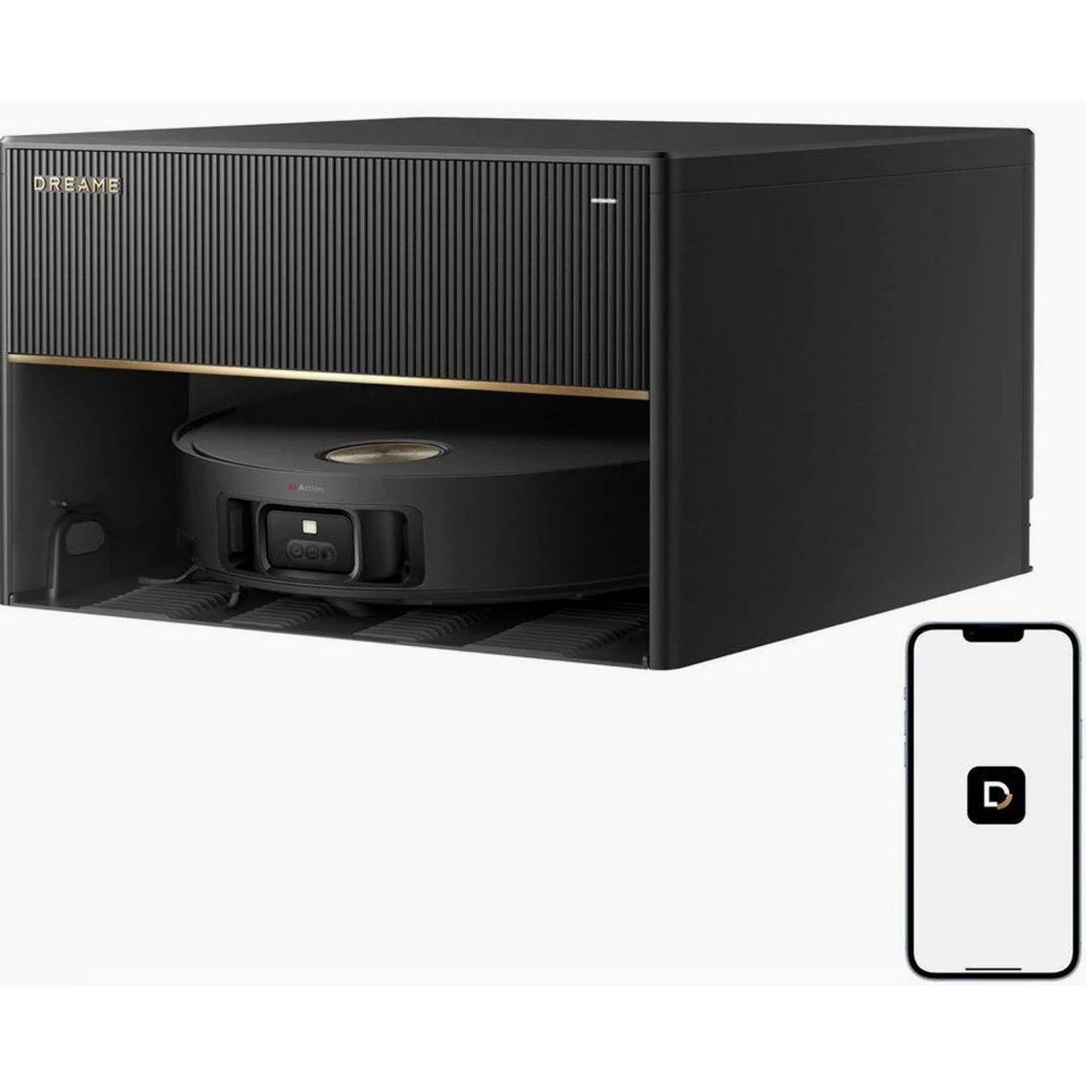 Dreame X50 Master Saugroboter, 20.000 Pa Saugkraft, smarte Navigation, kompakte Basisstation