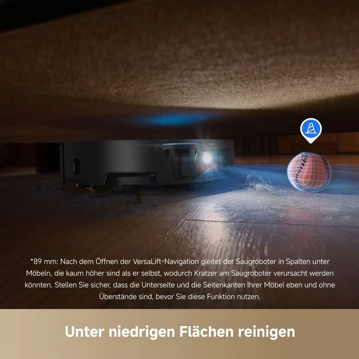 Dreame X50 Master Saugroboter, 20.000 Pa Saugkraft, smarte Navigation, kompakte Basisstation 4