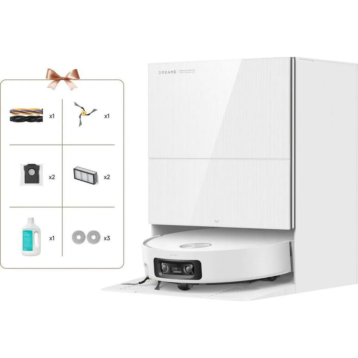 Dreame Saugroboter X60 Pro Ultra Complete, 600 W, selbstreinigend, All-in-One-Basisstation