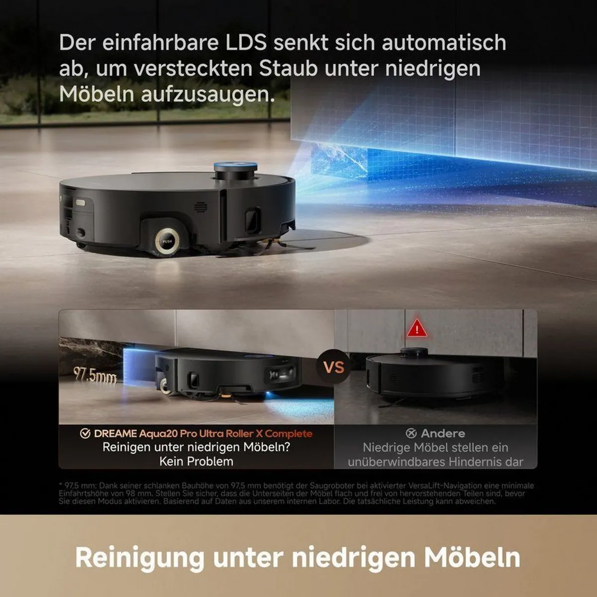 Dreame Aqua20 Pro Ultra Roller X Complete, leistungsstarker Saugroboter mit Wischfunktion, intelligente App-Steuerung 4