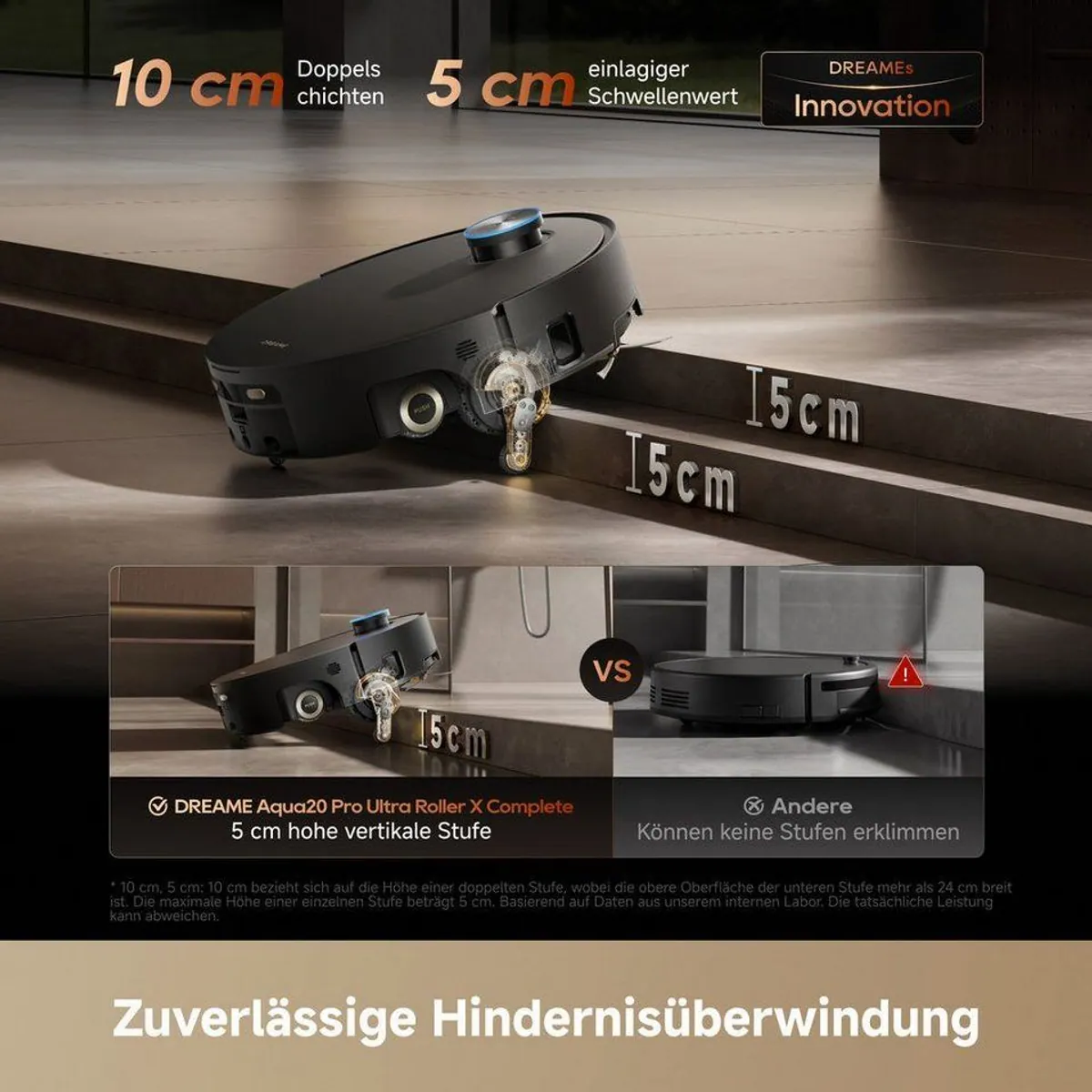 Dreame Aqua20 Pro Ultra Roller X Complete, leistungsstarker Saugroboter mit Wischfunktion, intelligente App-Steuerung 5