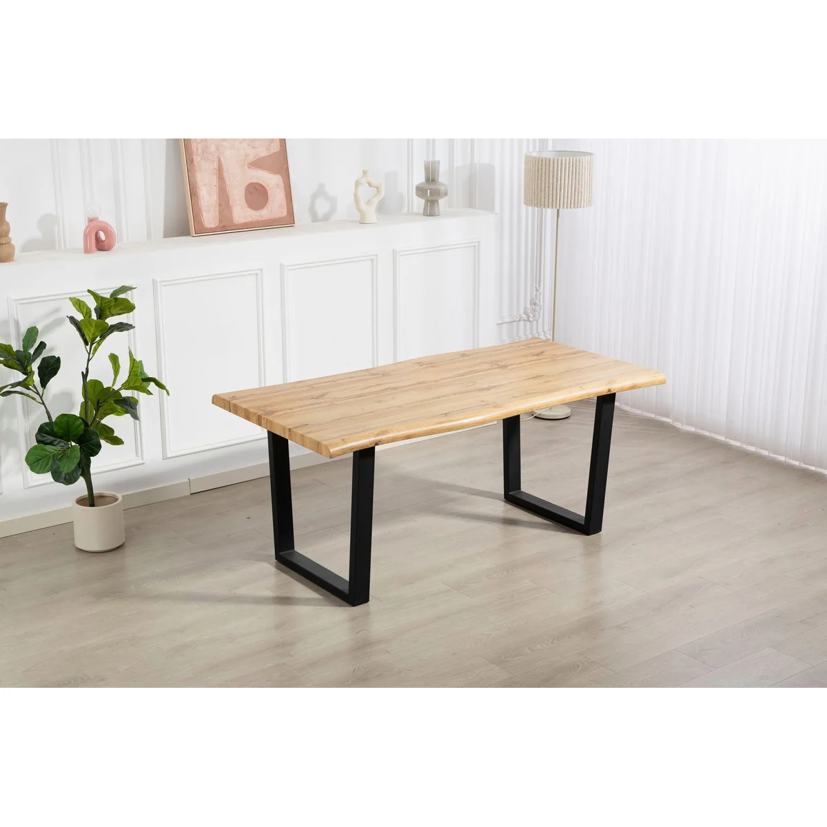Duo Collection Tisch Thea, Modernes Design, Belastbarkeit bis 100 kg 2