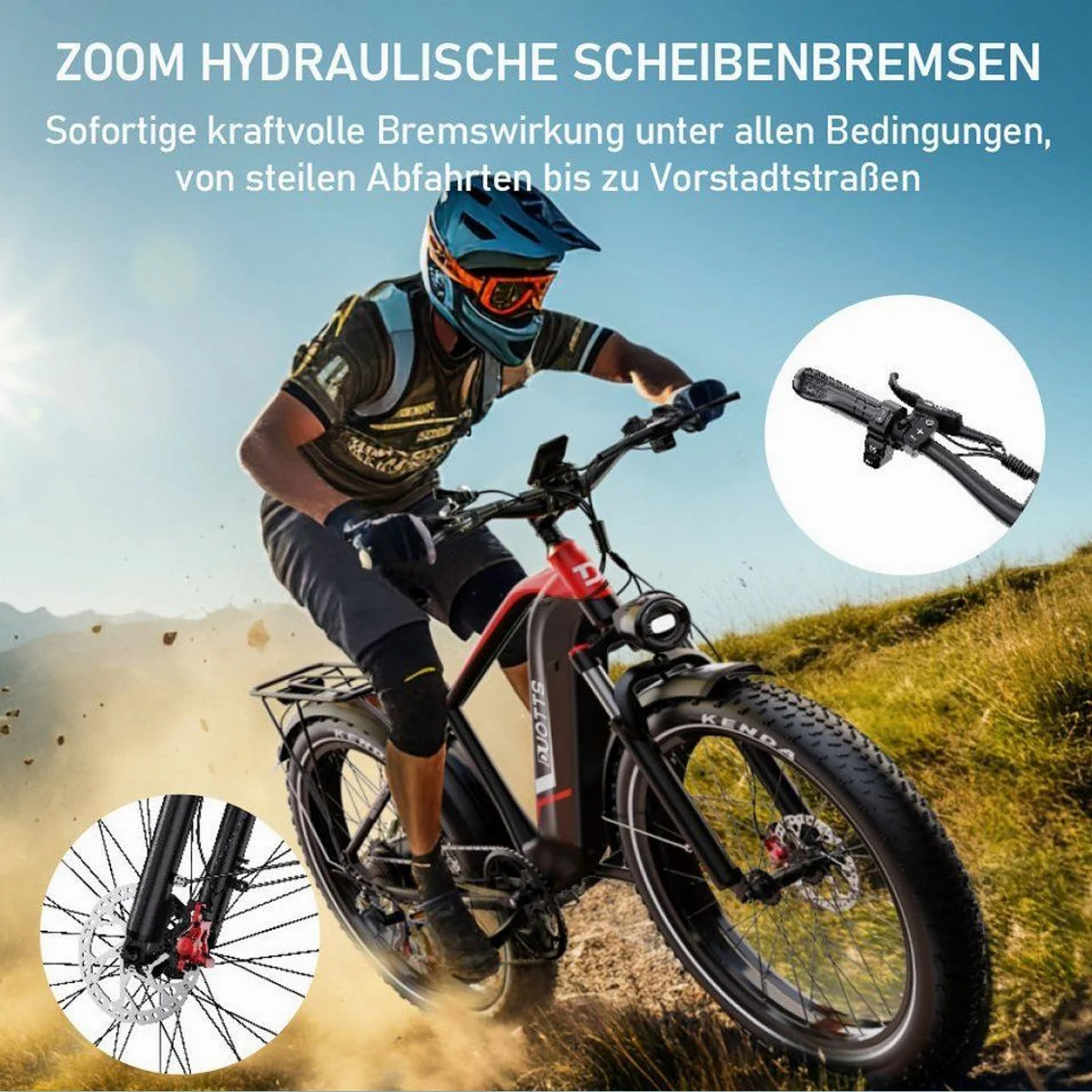 DUOTTS F26lite Pedelec, 100 km Reichweite, leiser Heckmotor, 7-Gang Shimano 5
