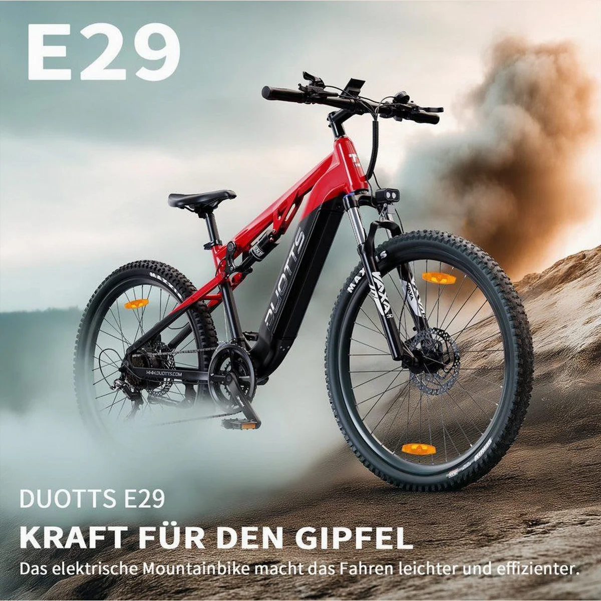 DUOTTS E29 Elektro-Mountainbike, kraftvoller 48V Motor, 14-Gang Shimano, IPX4-schutz — für jedes Abenteuer 4