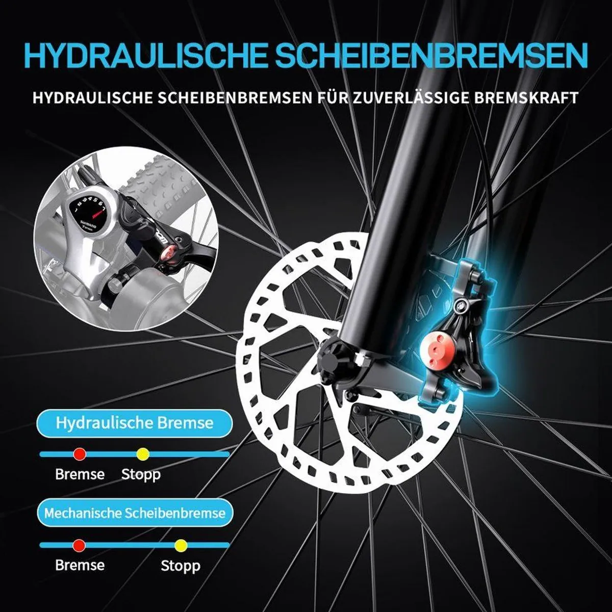 DUOTTS C29-K E-Bike, Dual-Batterie, 65Nm Drehmoment, 21-Gang-Schaltung 5