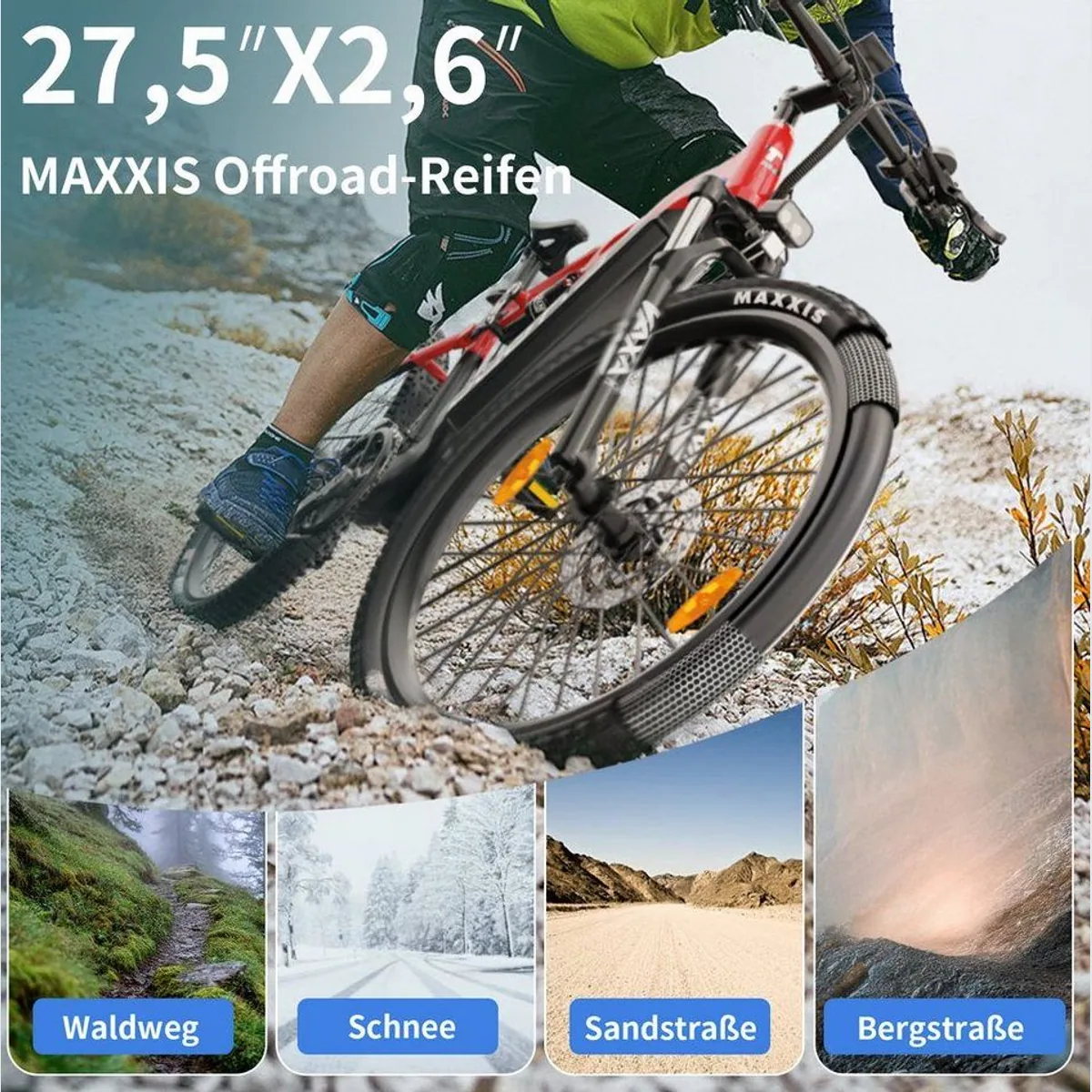 DUOTTS E29 E-Bike Cityrad, kraftvoller Heckmotor, 648 Wh, 14-Gang Shimano 5