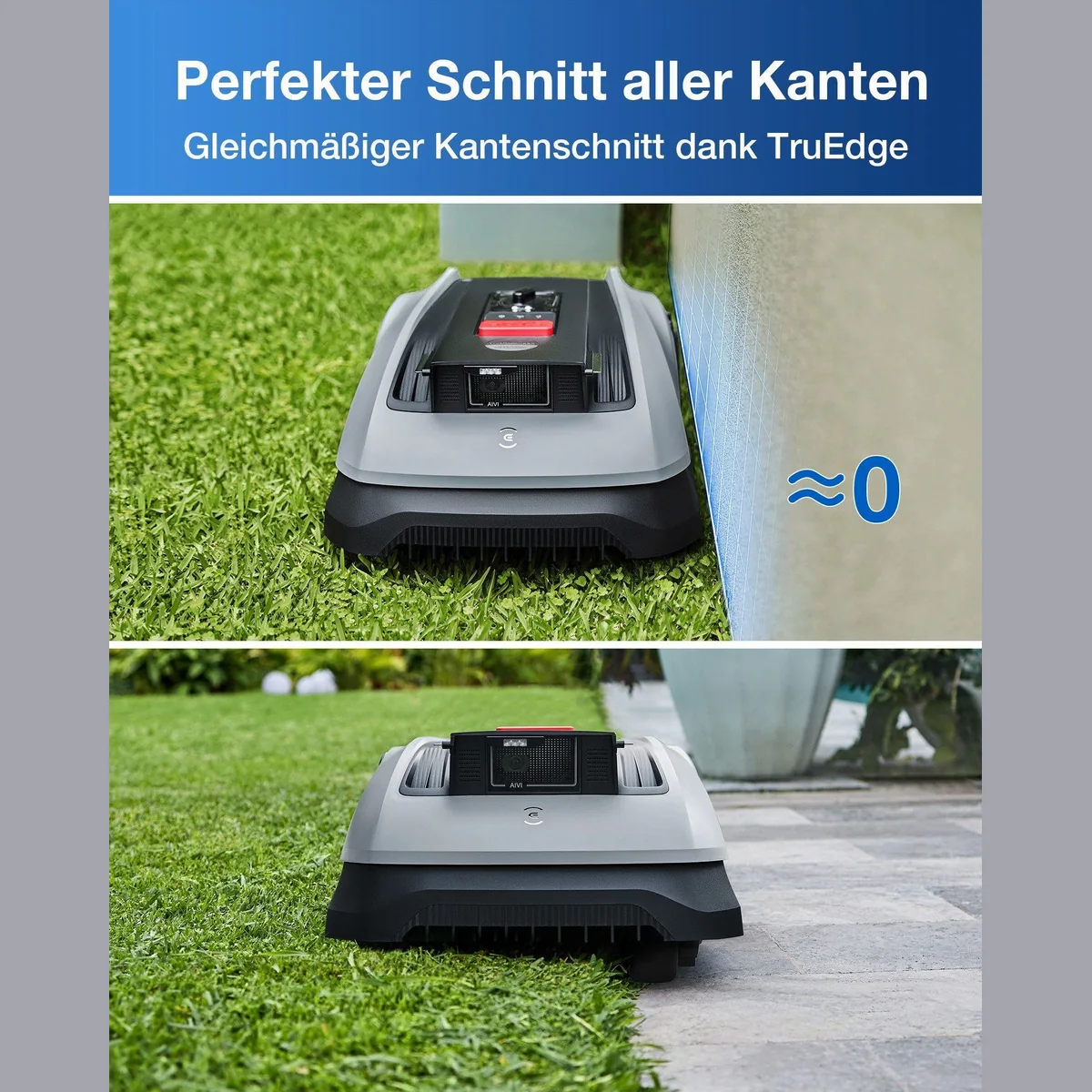 ECOVACS GOAT O600 RTK Rasenmähroboter, präzise Navigation, 600 m² Flächenleistung 3
