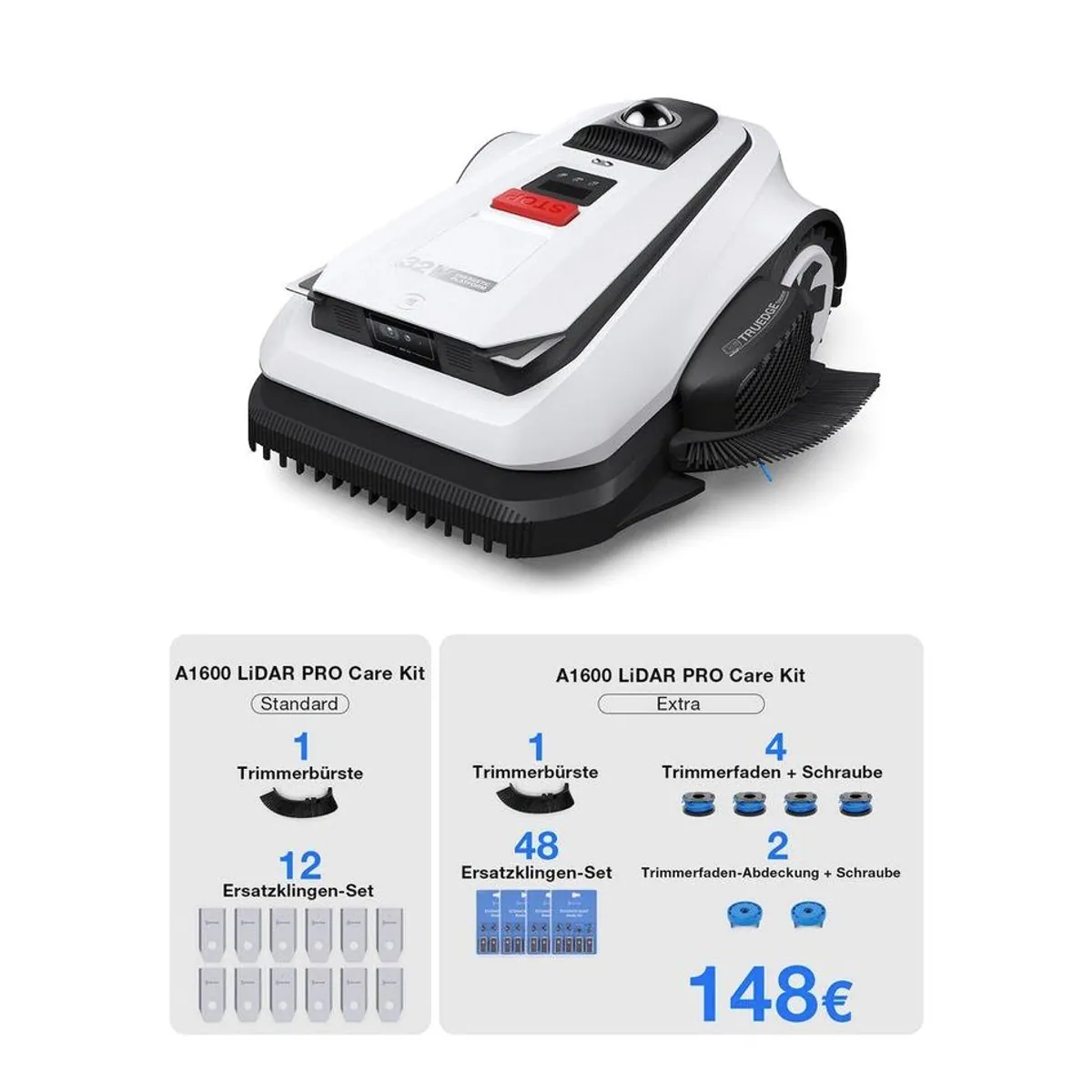 ECOVACS GOAT A1600 LiDAR PRO Care Kit, präzises Mähen, Appsteuerung, bis 400 m² 3