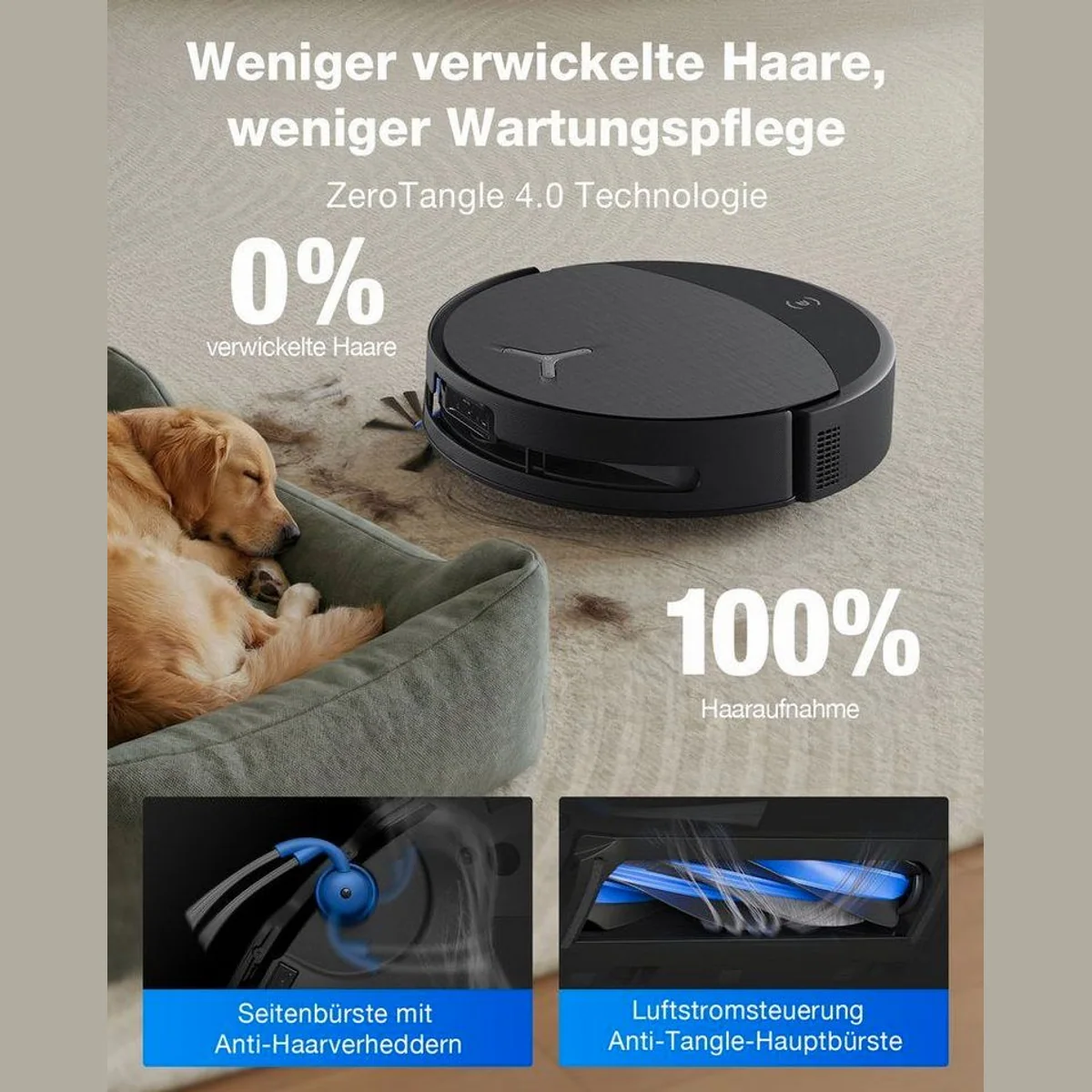 ECOVACS DEEBOT T90 PRO OMNI, Nass-Trocken-Saugroboter mit All-in-One Station — 30.000 Pa Saugkraft, intelligente Reinigung, selbstreinigend 4