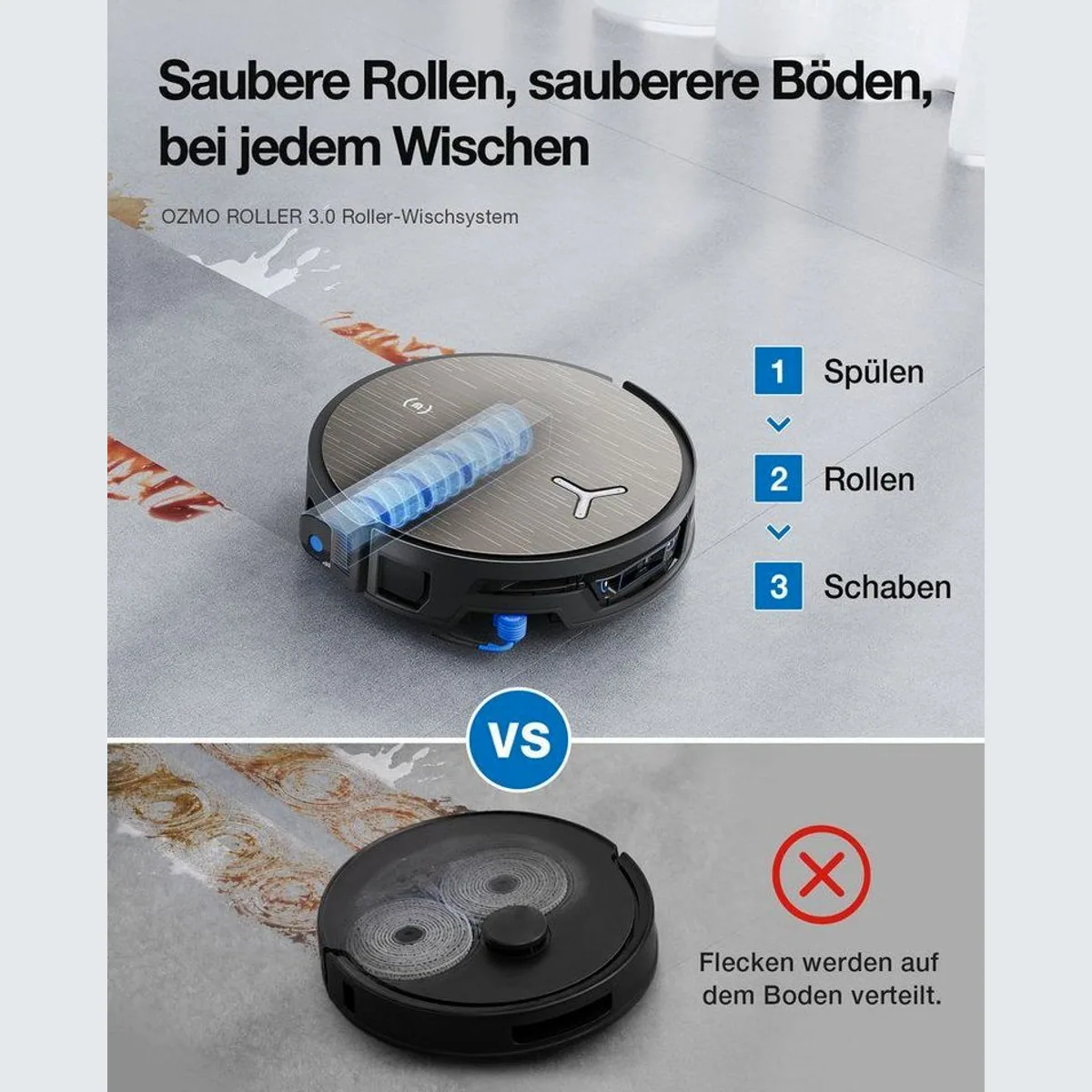 ECOVACS DEEBOT X12S Nass-Trocken-Saugroboter, 150 W, 27.000 Pa Saugleistung, OmniCyclone Station 2