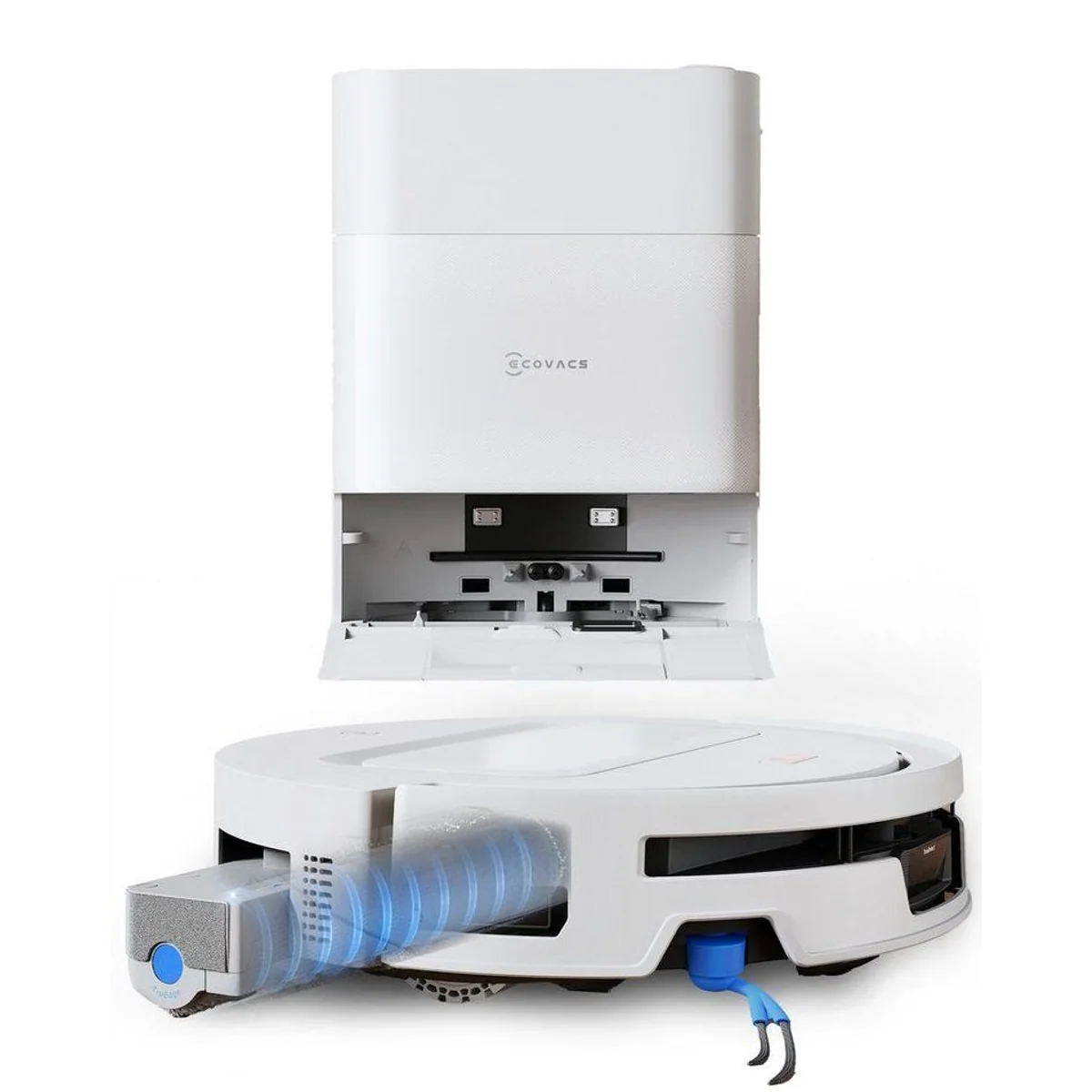 ECOVACS DEEBOT T90 MAX PRO, Nass-Trocken-Saugroboter mit 60 W Leistung