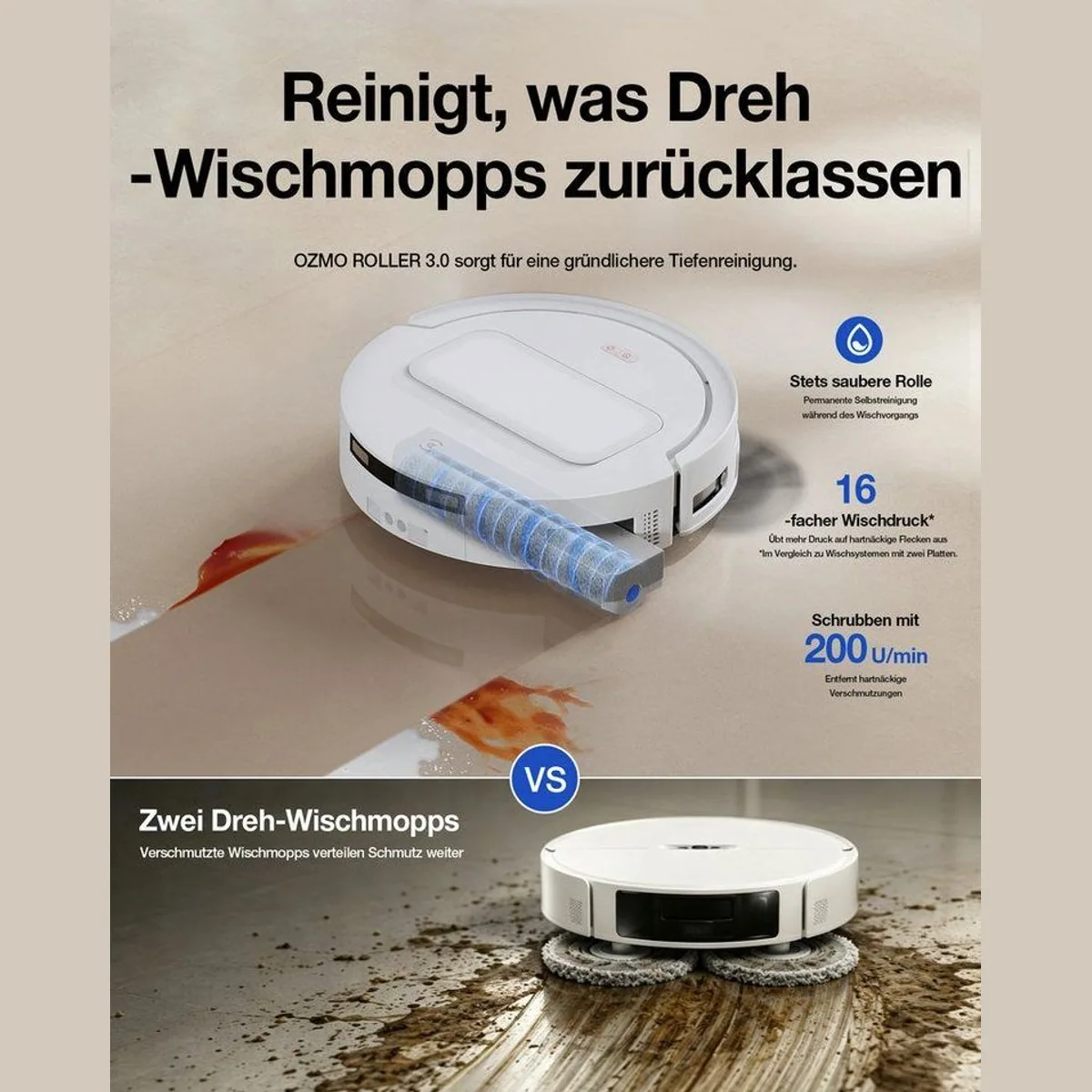 ECOVACS DEEBOT T90 MAX PRO, Nass-Trocken-Saugroboter mit 60 W Leistung 2