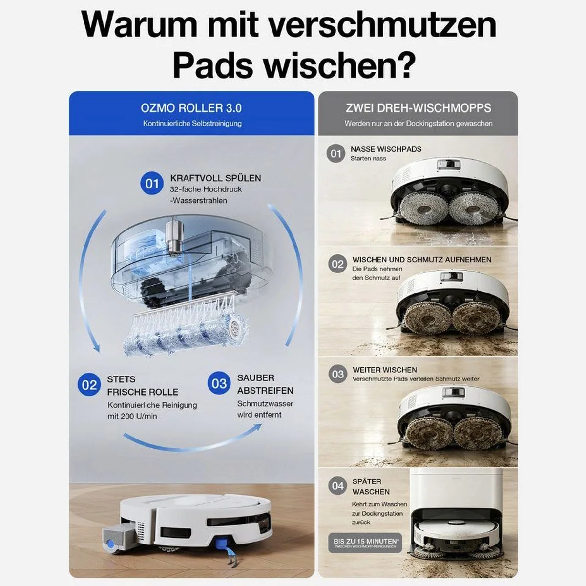 ECOVACS DEEBOT T90 MAX PRO, Nass-Trocken-Saugroboter mit 60 W Leistung 3