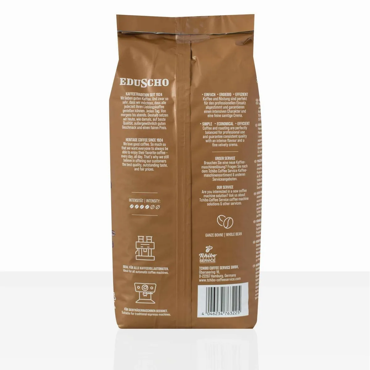 Eduscho Professional Caffe Crema, 6 x 1kg Kaffeebohnen, intensiver Charakter, samtige Crema, ideal für Vollautomaten 2