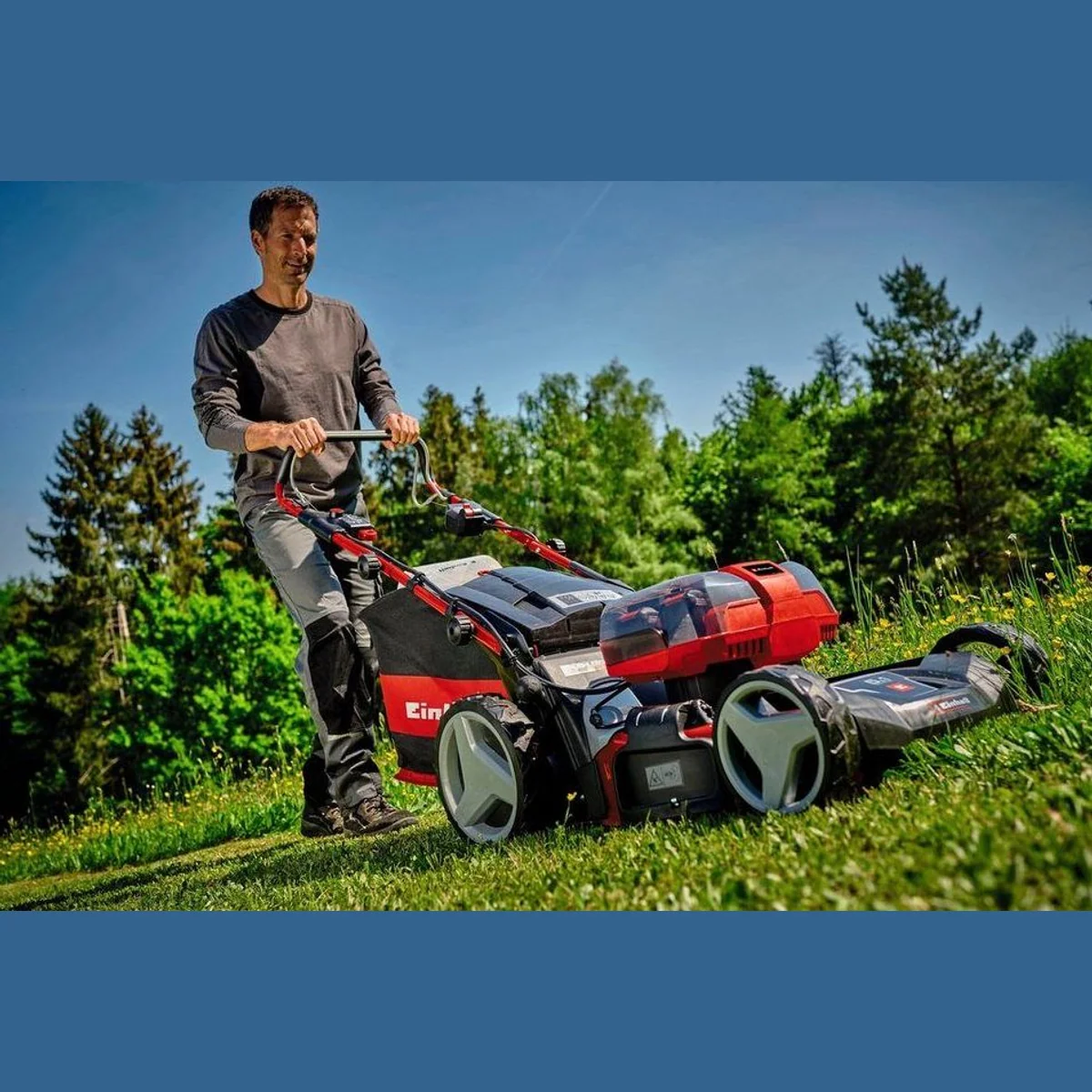 Einhell GP-CM 36/47 S HW Li Akkurasenmäher, 47 cm Schnittbreite, 4 Akkus & Ladegerät 2
