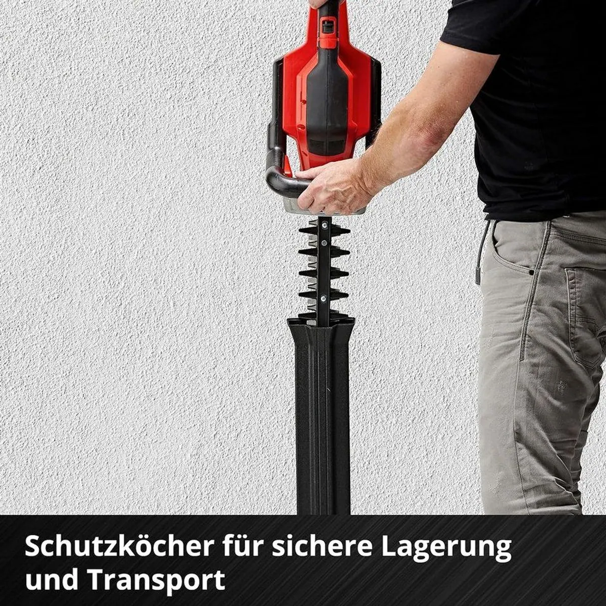Einhell GE-CH 36/65 Akku-Heckenschere, 65 cm Schnittlänge, drehbarer Griff, inkl. 2 Akkus & Ladegeräte 3