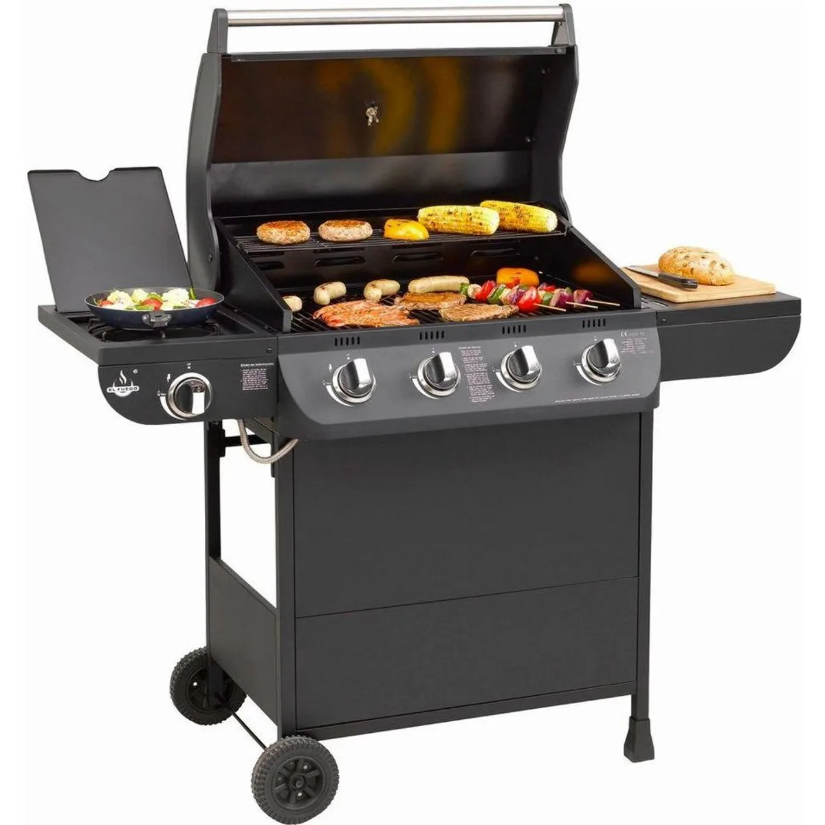 El Fuego Columbus 4+1 Gasgrill, großzügige Grillfläche, vielseitige Nutzung