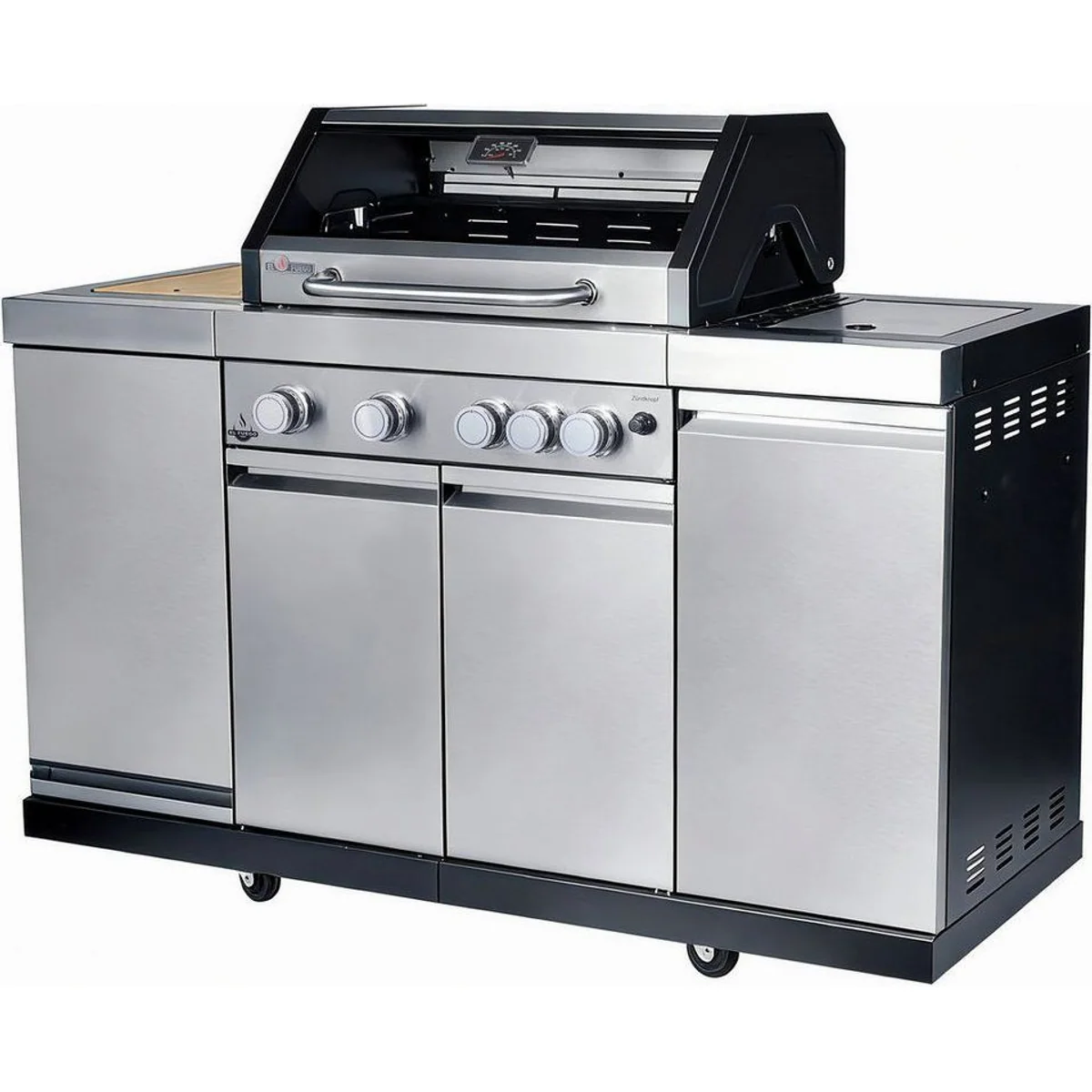 El Fuego Kombigrill Augusta, 17 kW Leistung, vielseitig einsetzbar als Gas- und Holzkohlegrill 3