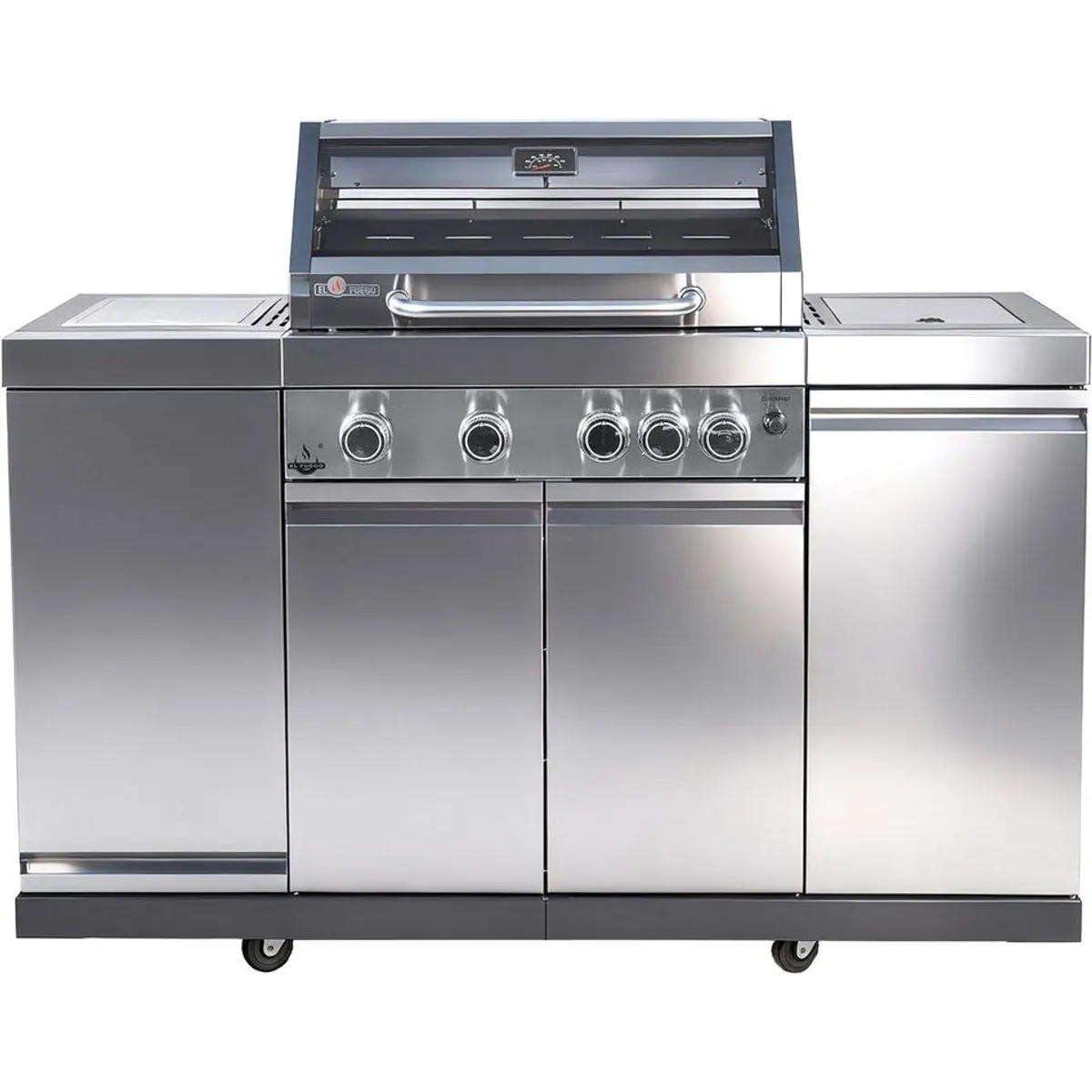El Fuego Kombigrill Augusta, 17 kW Leistung, vielseitig einsetzbar als Gas- und Holzkohlegrill 4