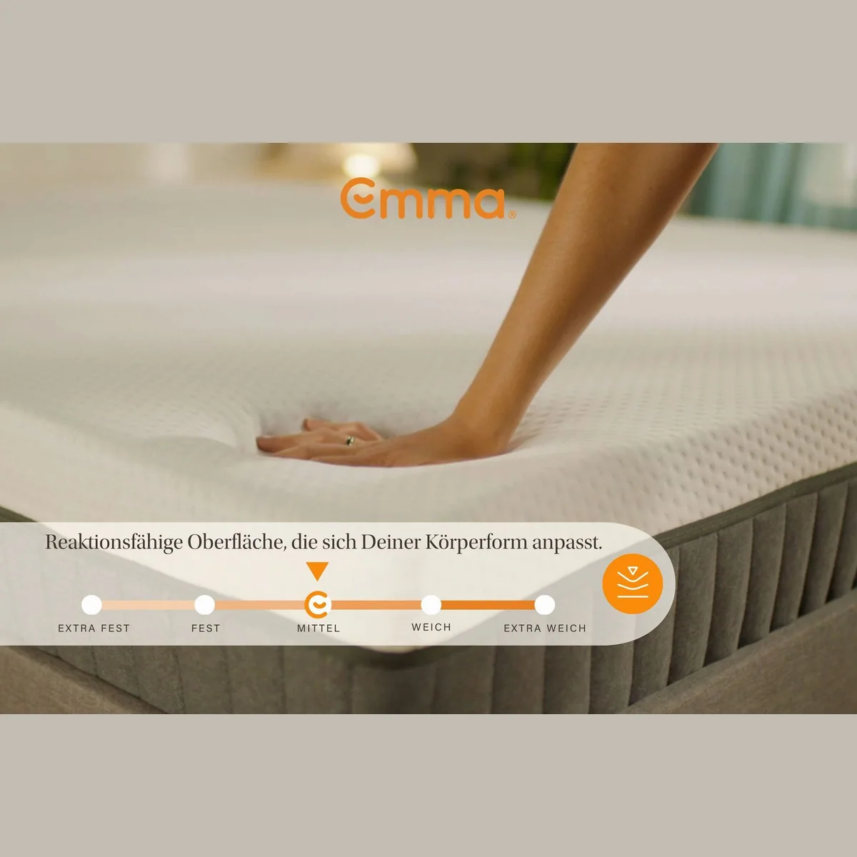 Emma Original Lite Matratze, 22 cm hoch, atmungsaktiv, ergonomisch 4