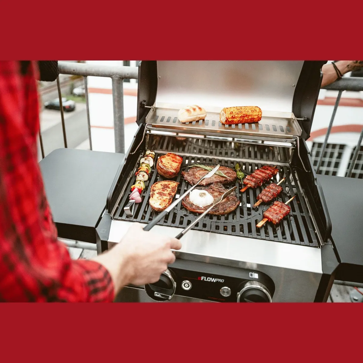 Enders eFlow Pro 2 Turbo Elektrogrill, 3000 W, inkl. Fleischthermometer, große Grillfläche 3