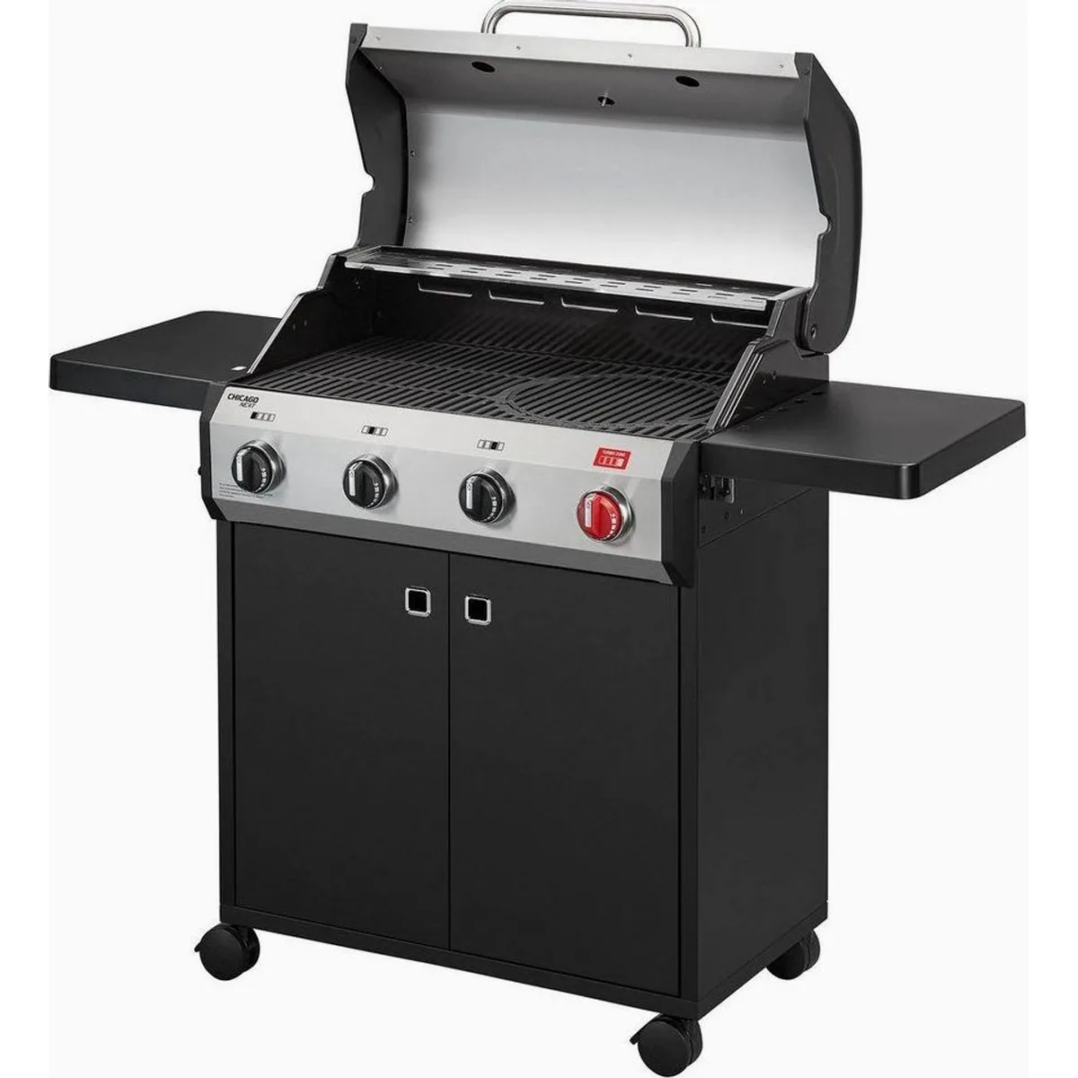 Enders Gasgrill Chicago Next 4 R Turbo, vielseitig, leistungsstark, einfach zu reinigen 4