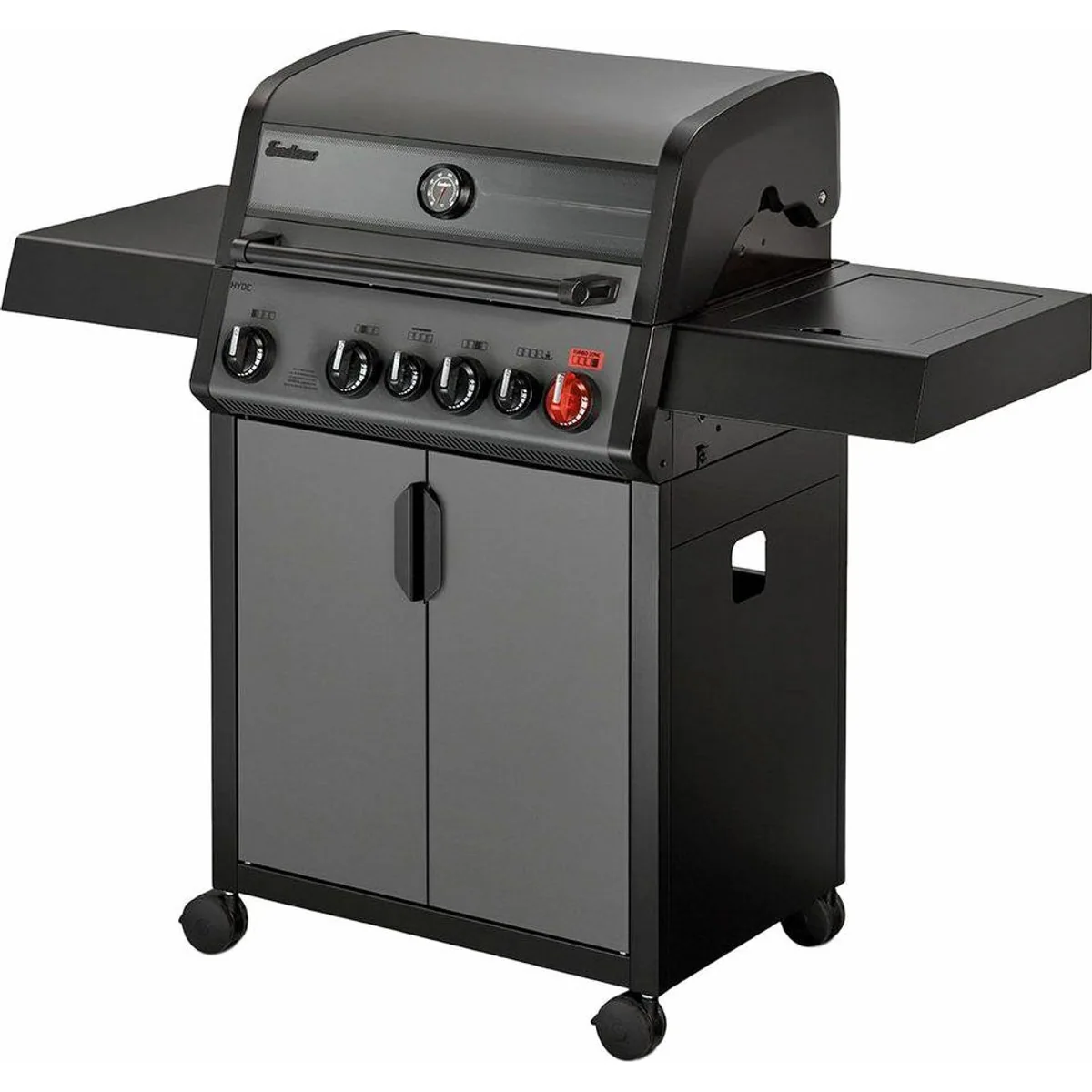Enders Gasgrill Hyde 4 SIKR Turbo, 800 °C Turbo Zone, Infrarot-Backburner, SWITCH GRID