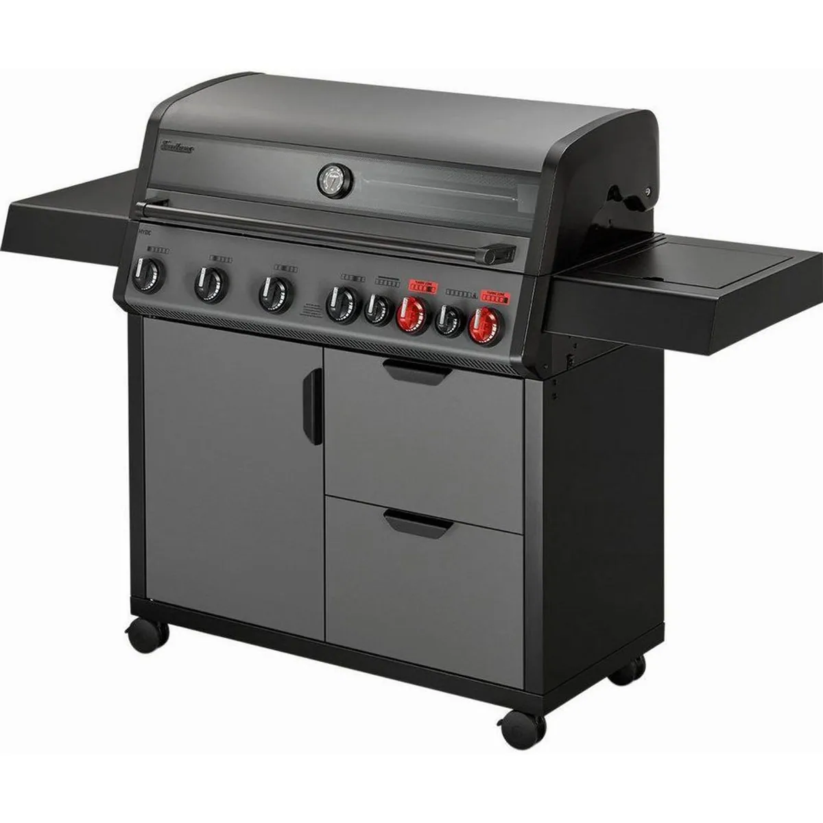Enders Gasgrill HYDE 6 SIKR Turbo, 800 °C Turbo Zone, Infrarot-Backburner, großzügiger Unterschrank