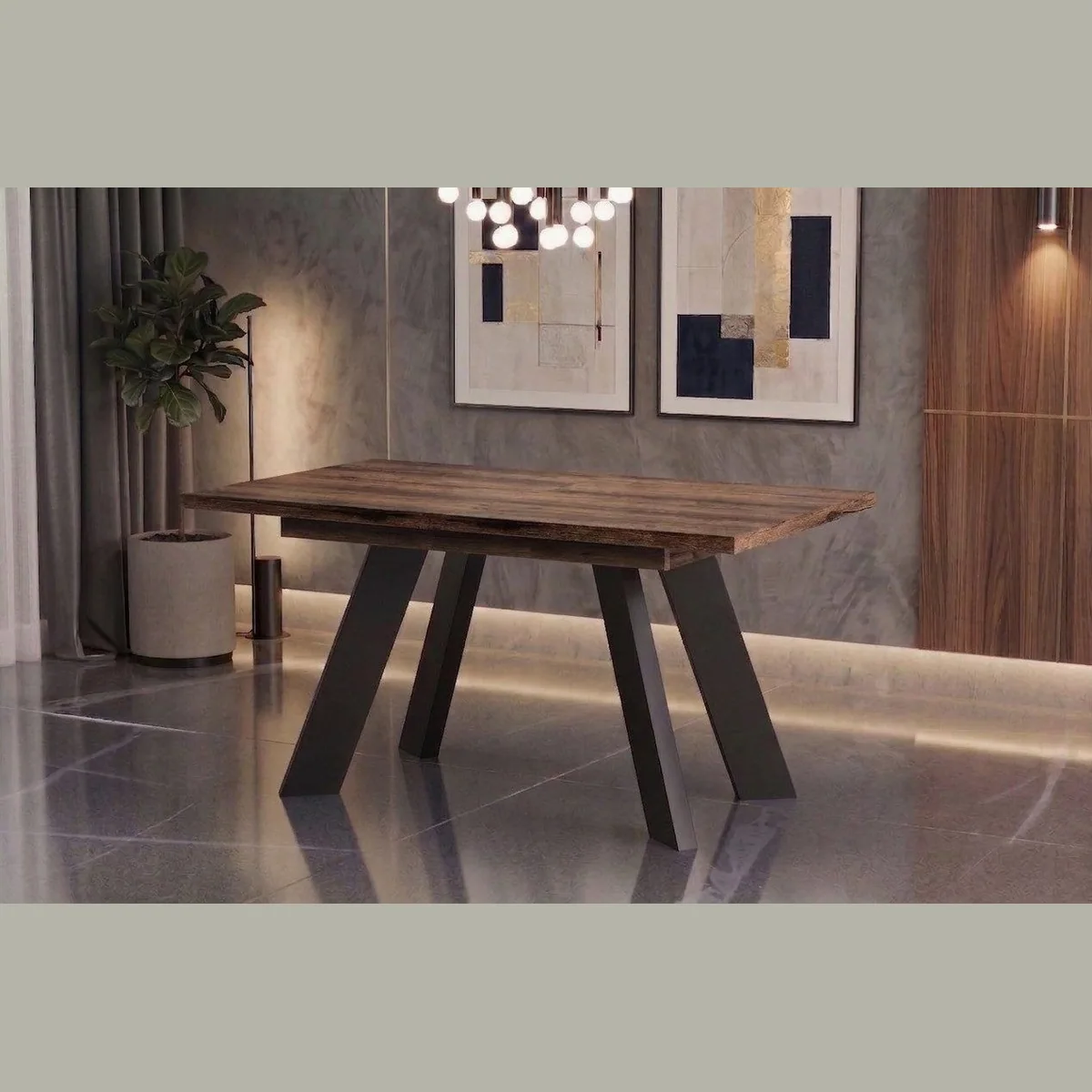 Endo-Moebel Esstisch Como, ausziehbar 130–210 cm, stabile Verarbeitung, modernes Design 2