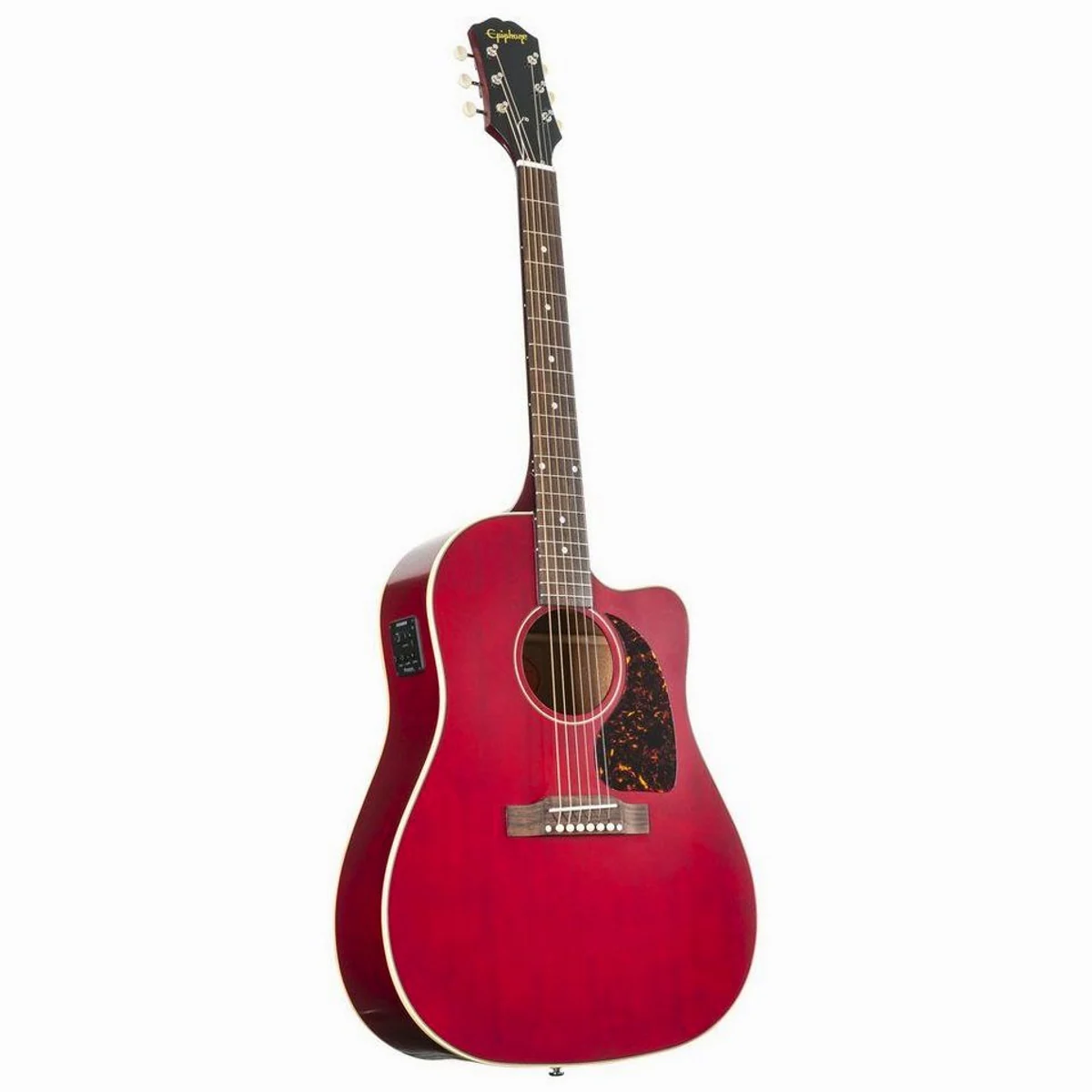 Epiphone Inspired by Gibson J-45 EC Westerngitarre, massiver Klang, elegantes Design, inklusive Gigbag