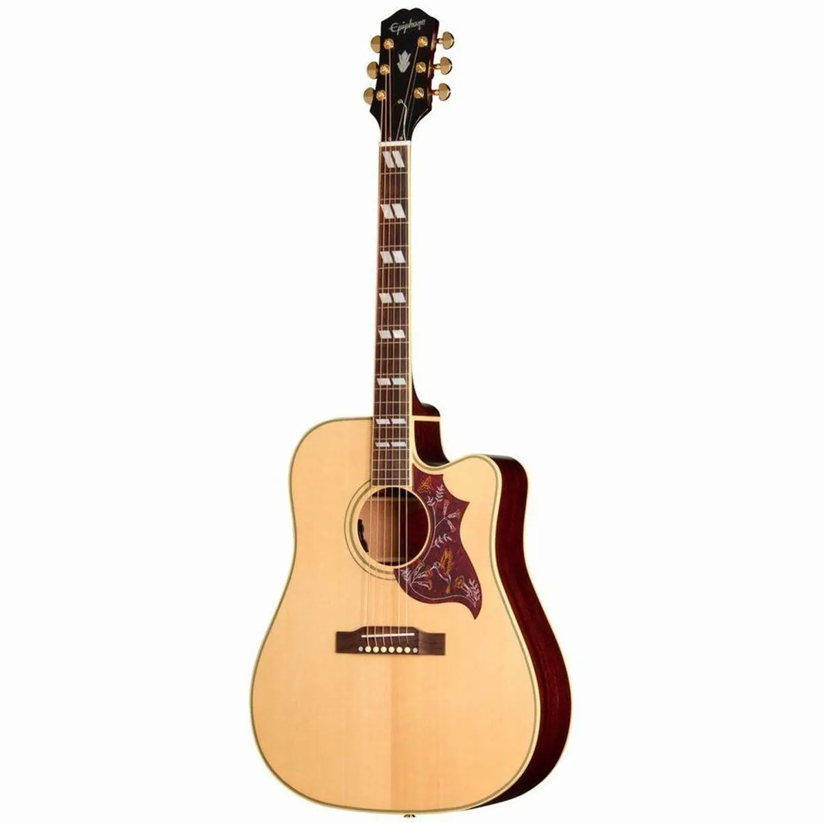Epiphone Hummingbird Standard EC Westerngitarre, vollmassive Dreadnought, Fishman Pickup