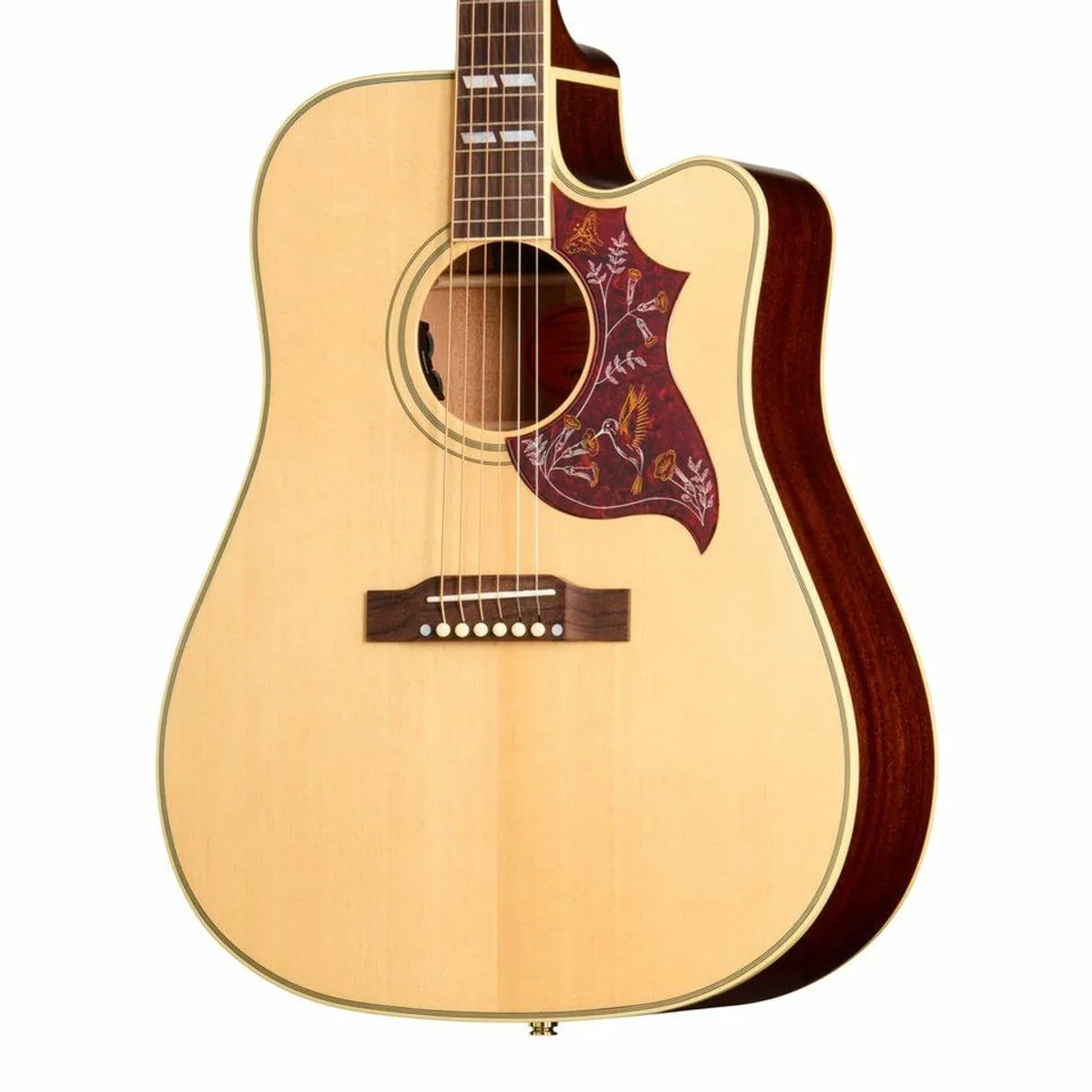 Epiphone Hummingbird Standard EC Westerngitarre, vollmassive Dreadnought, Fishman Pickup 3