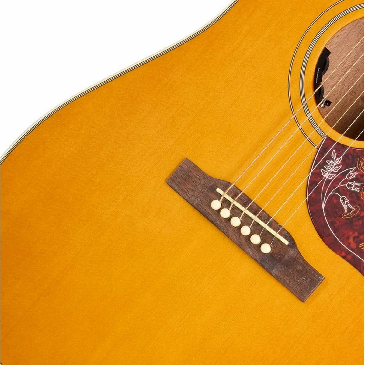 Epiphone Hummingbird Studio Antique Natural, Dreadnought-Westerngitarre, Elektroakustisch, Hochwertige Materialien 5