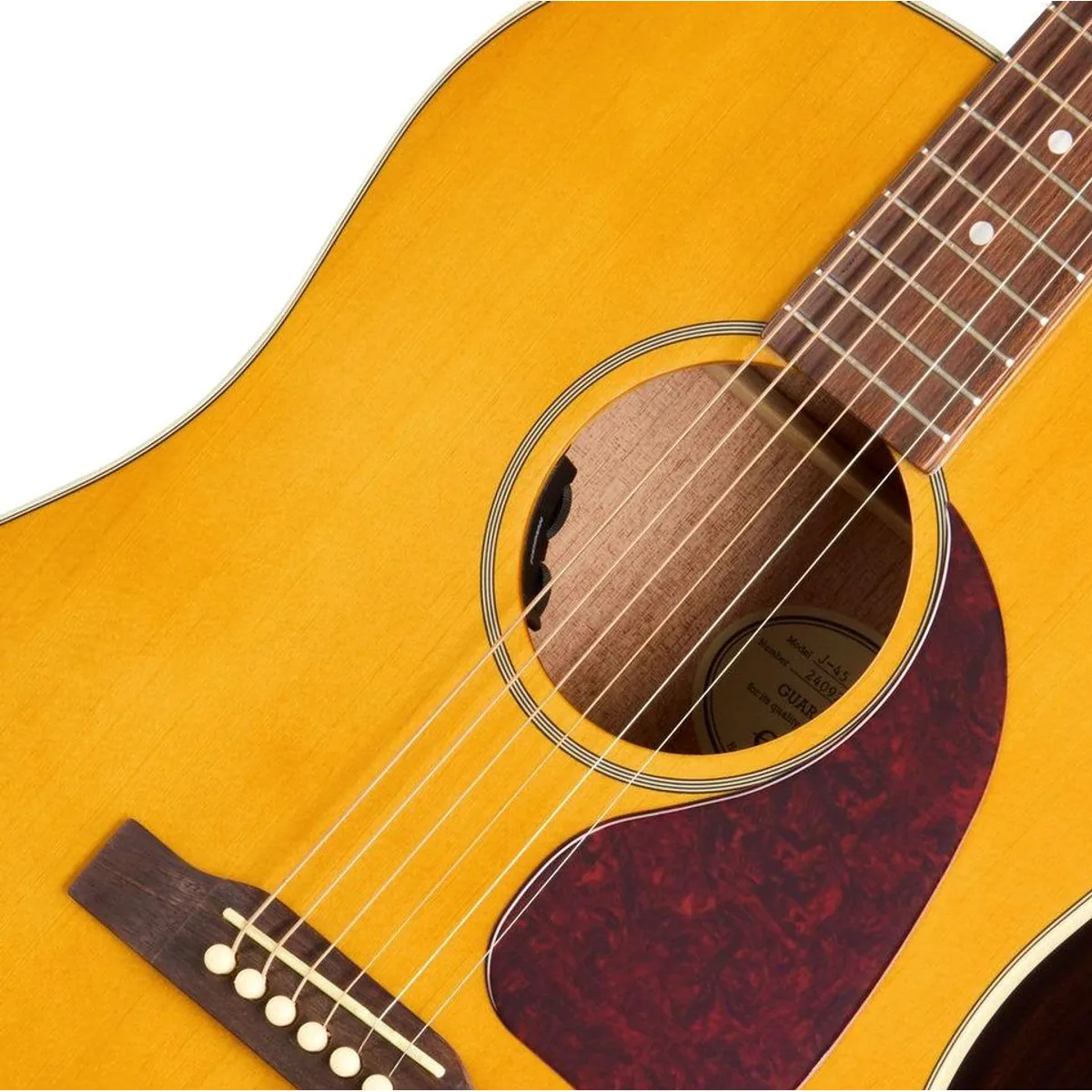 Epiphone J-45 Studio Natural, elektroakustisch, Dreadnought-Format, vielseitiger Klang 4