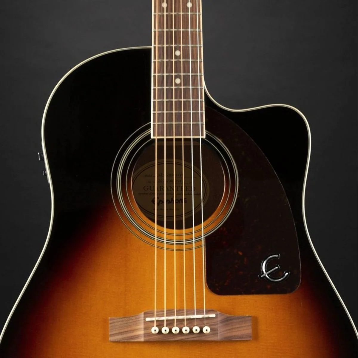 Epiphone J-45 EC Studio VS Westerngitarre, Dreadnought-Design, erstklassiger Klang 5