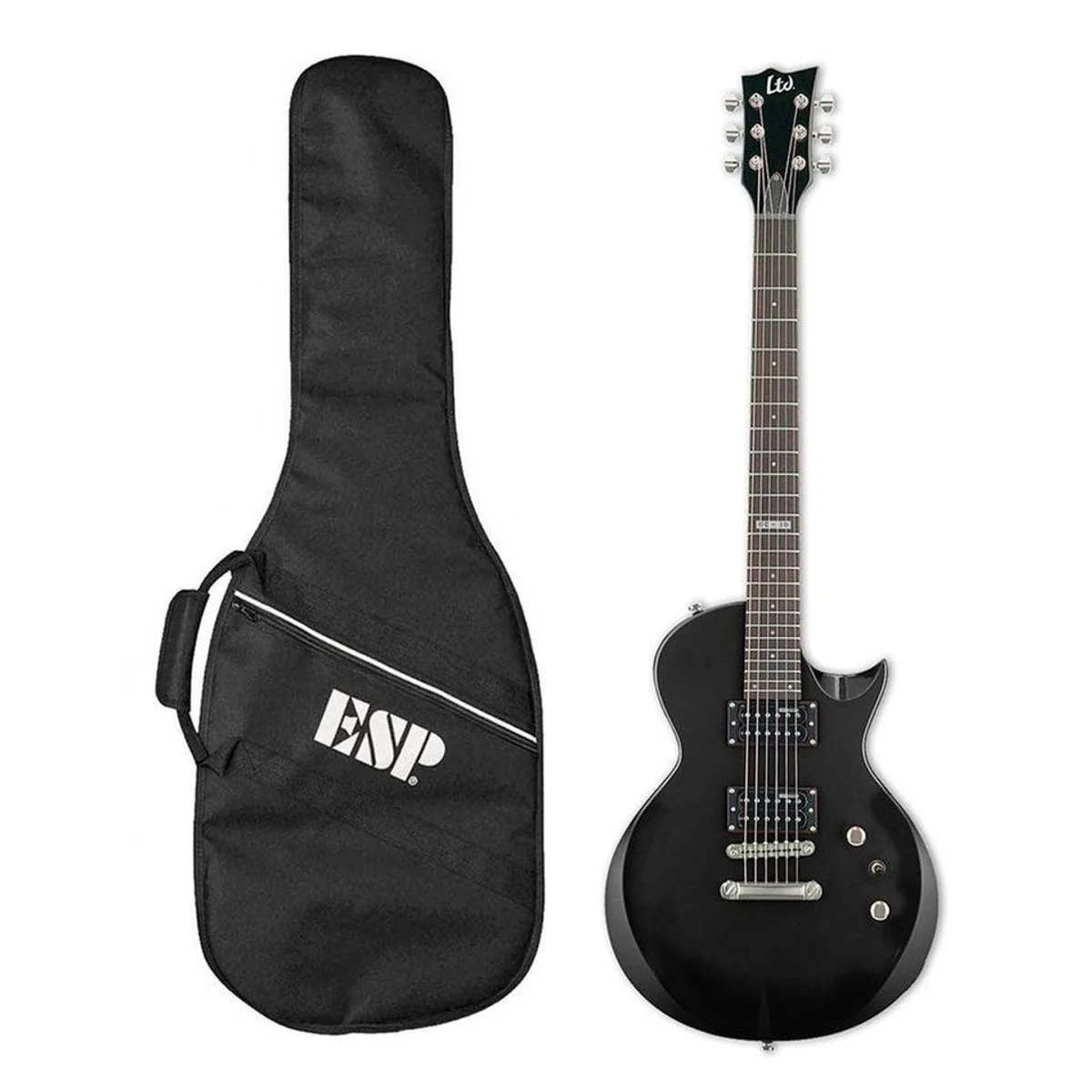 ESP LTD EC-10 E-Gitarre, vielseitig, ideal für Einsteiger, inklusive Gig Bag