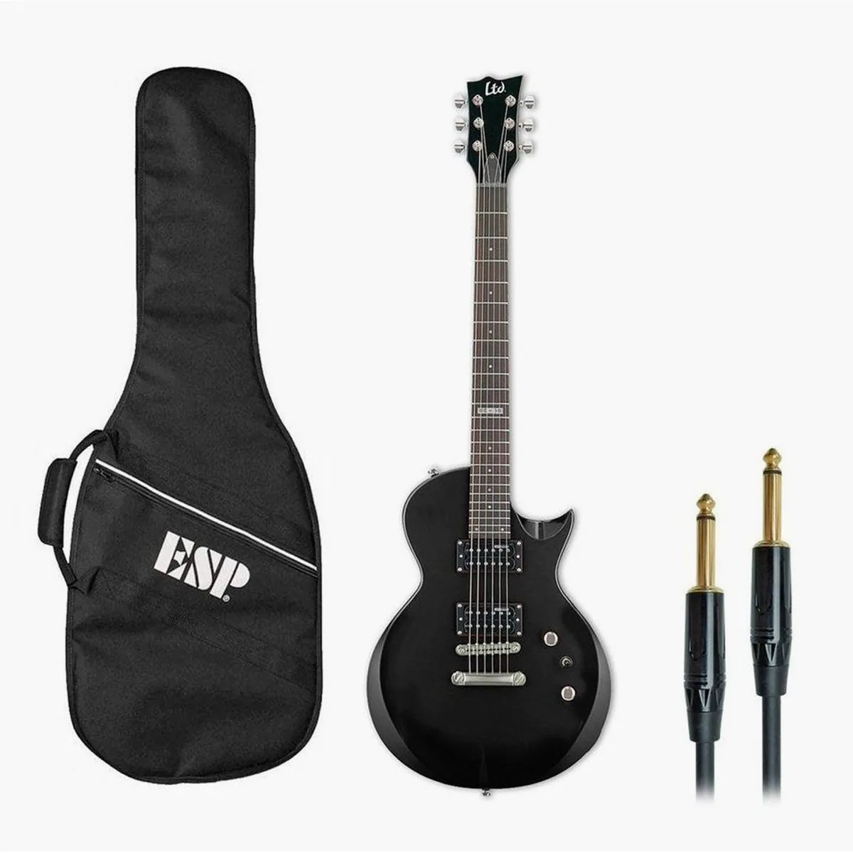 ESP LTD EC-10 E-Gitarre Set, ideal für Einsteiger, inkl. Gig Bag und Kabel
