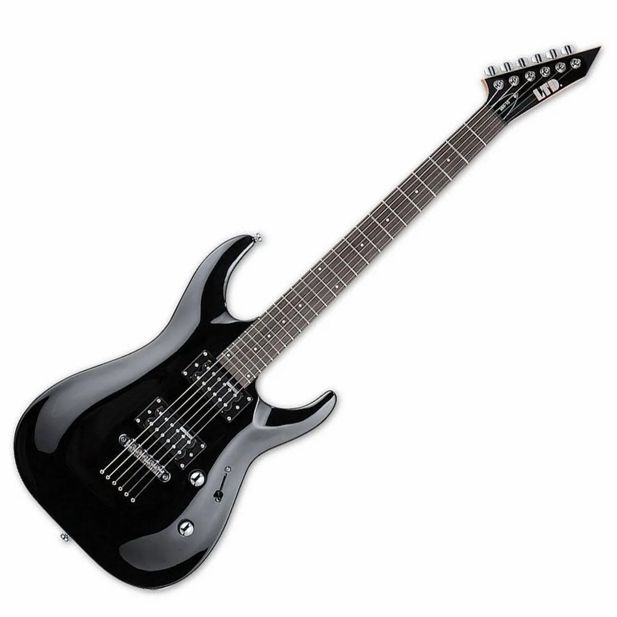 ESP LTD MH-10 KIT BLK E-Gitarre, ideal für Einsteiger, mit Hartholz-Griffbrett und 24 Bünden 2