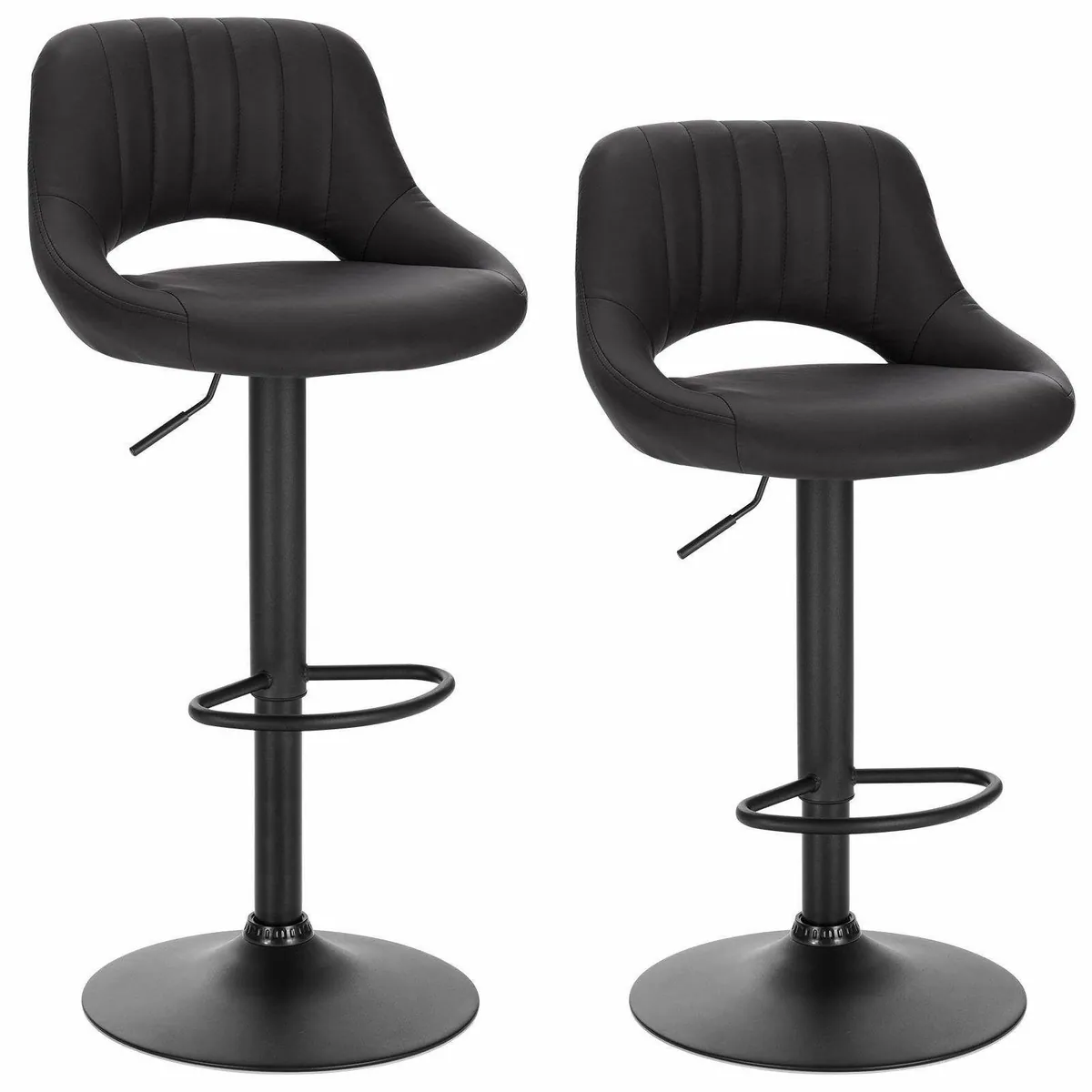 EUGAD Barhocker (2 St), stufenlos höhenverstellbar, robust und elegant