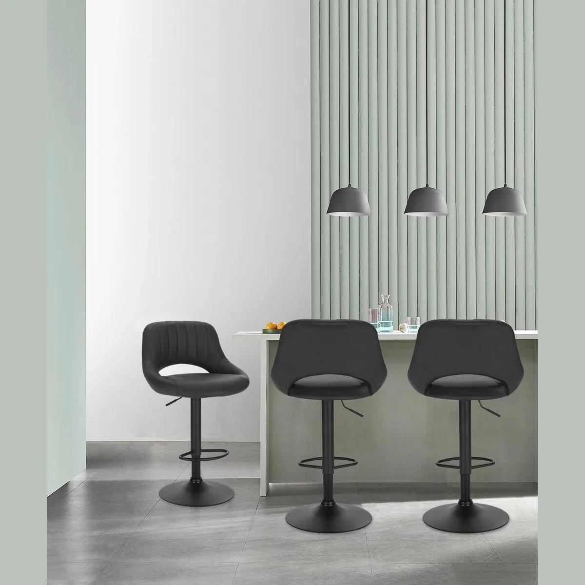 EUGAD Barhocker (2 St), stufenlos höhenverstellbar, robust und elegant 2